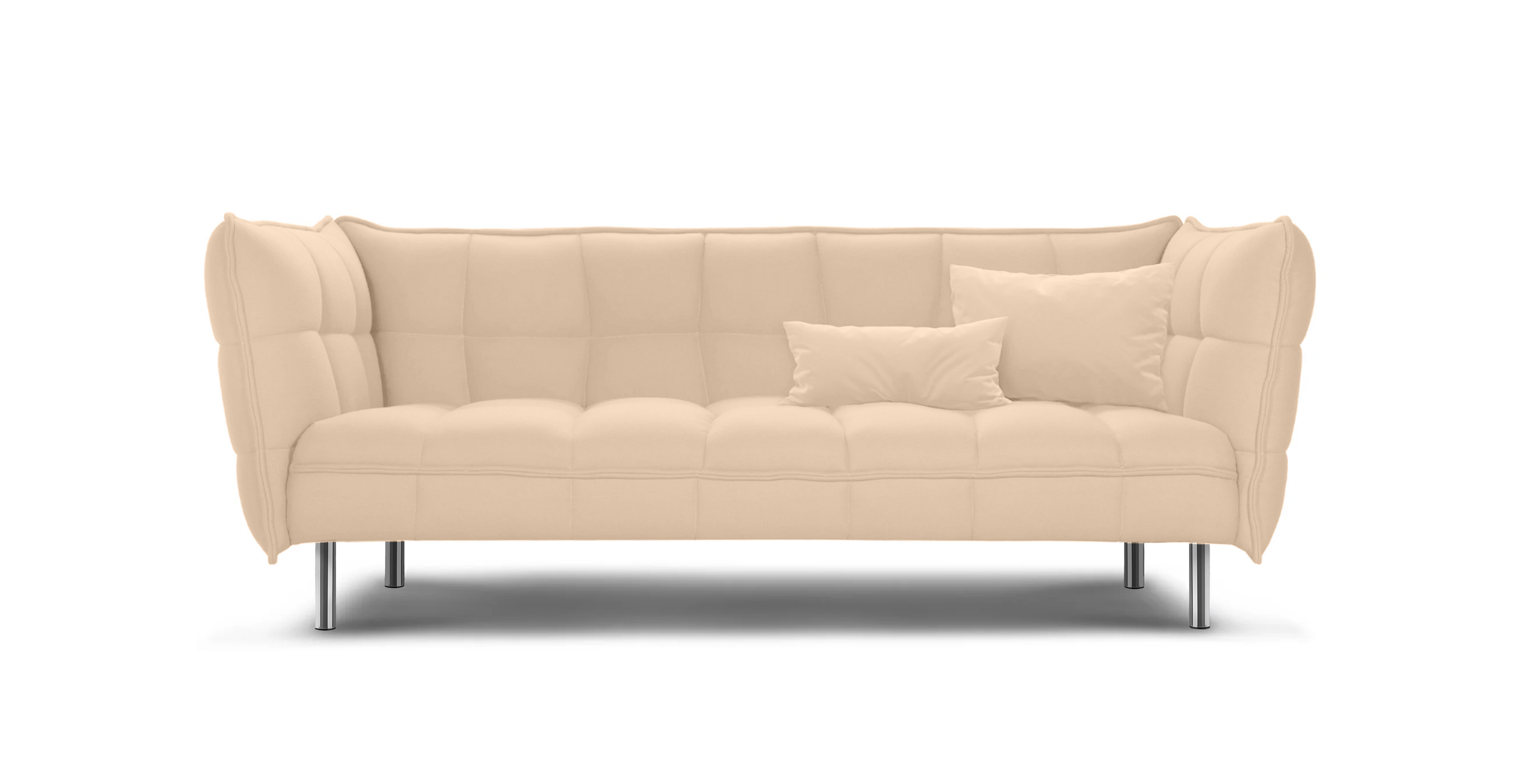 Husk Modern Lounge Sofa -  Cashmere Almond Beige