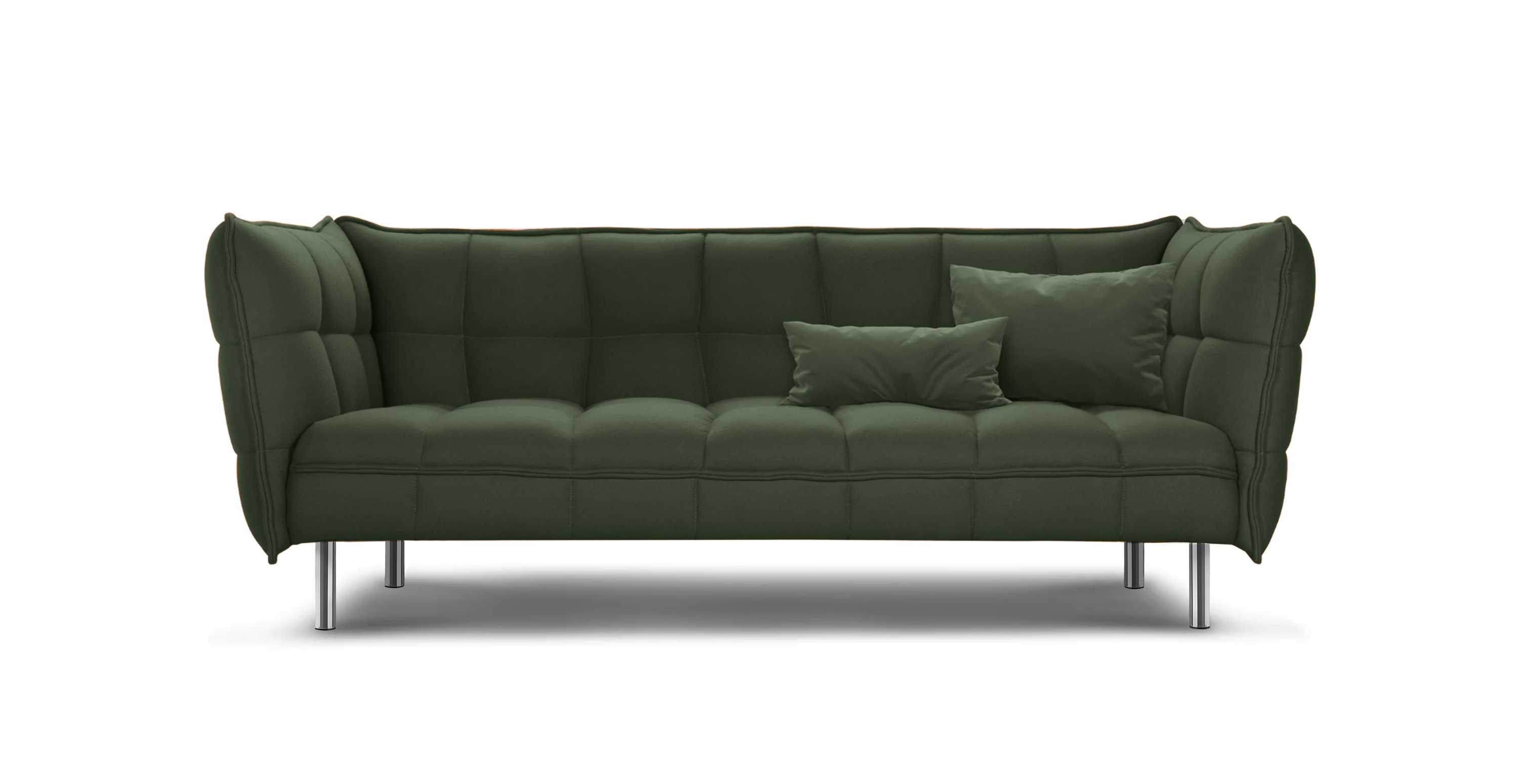 Husk Modern Lounge Sofa -  Cashmere Hunter Green