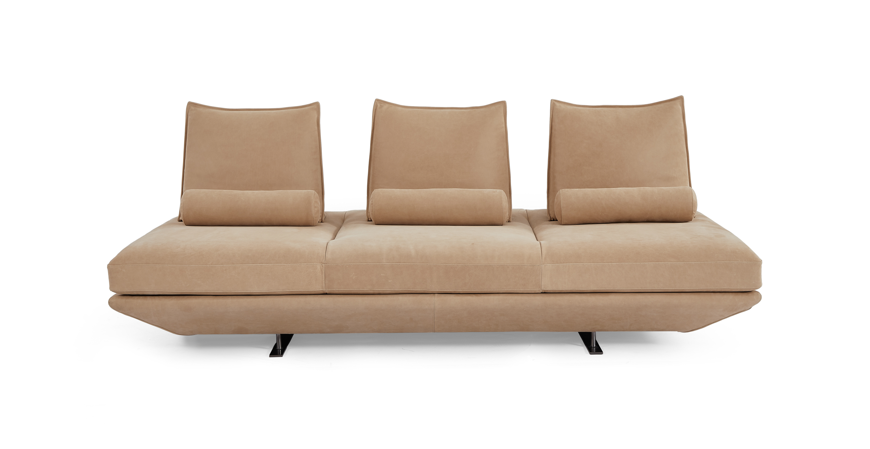 Biggie Freestyle Modern Daybed -  Leather Antique Wheatgrass