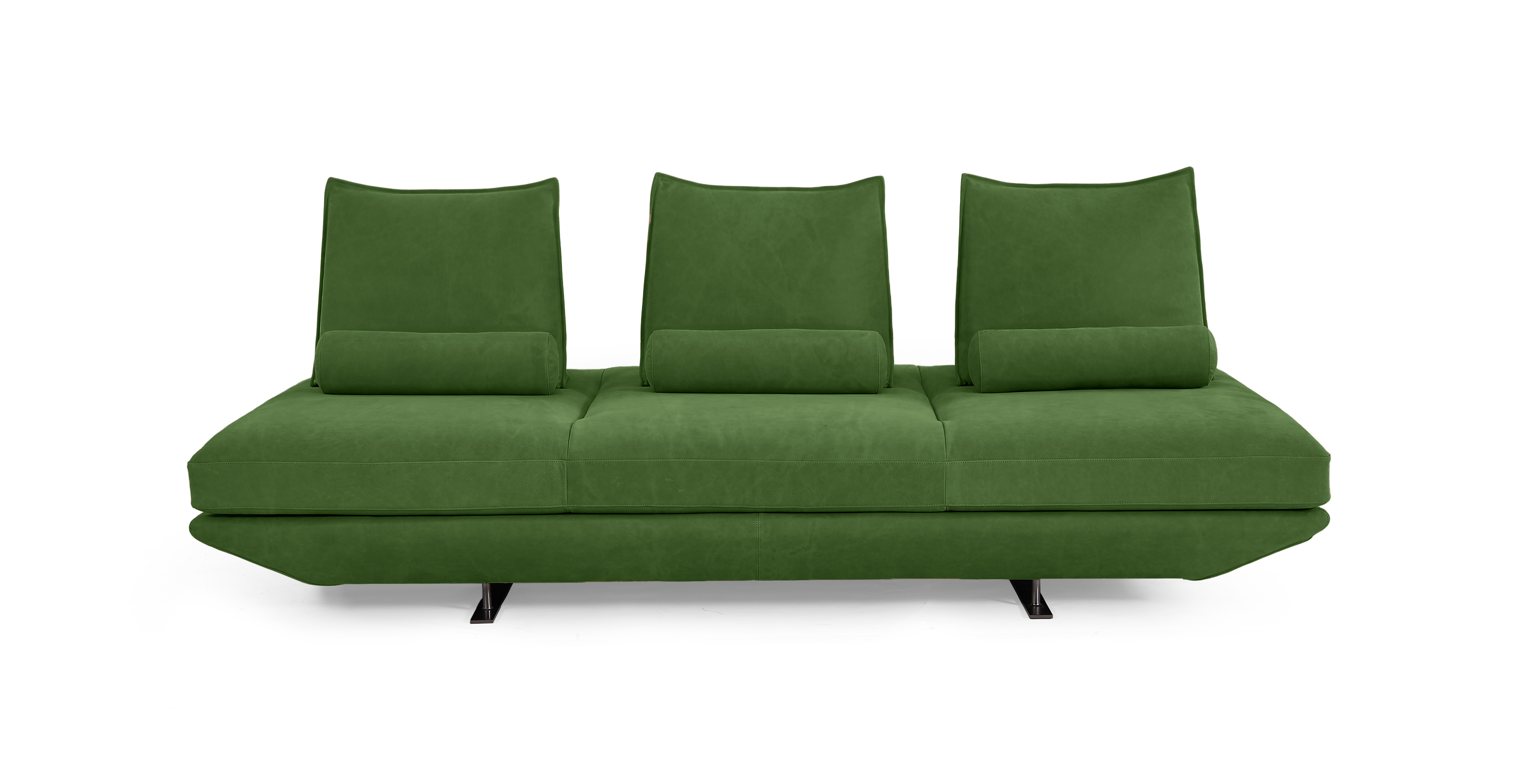 Biggie Freestyle Modern Daybed -  Leather Antique Green