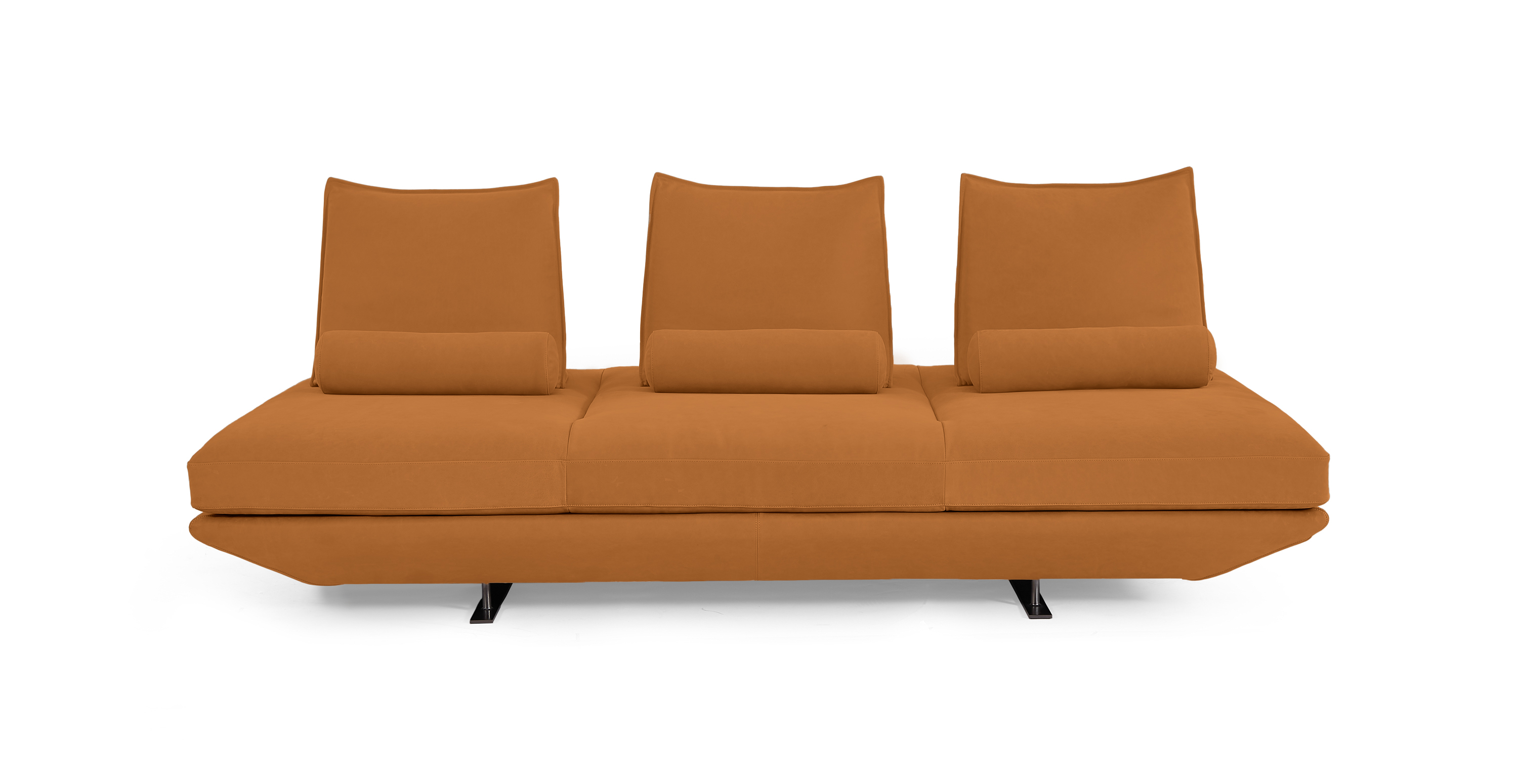 Biggie Freestyle Modern Daybed -  Leather Tan Italian