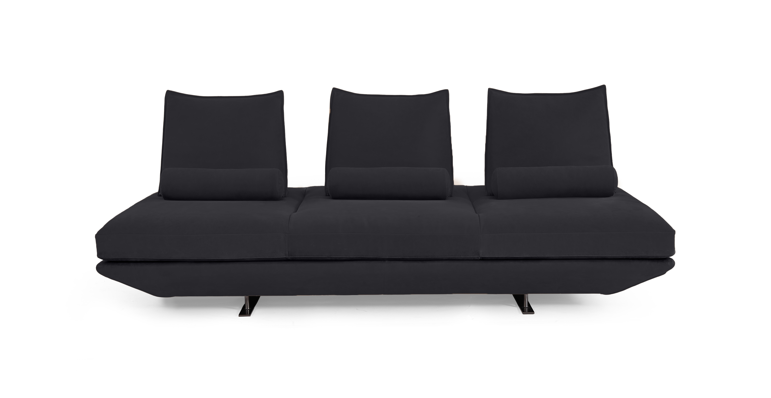 Biggie Freestyle Modern Daybed -  Leather Black
