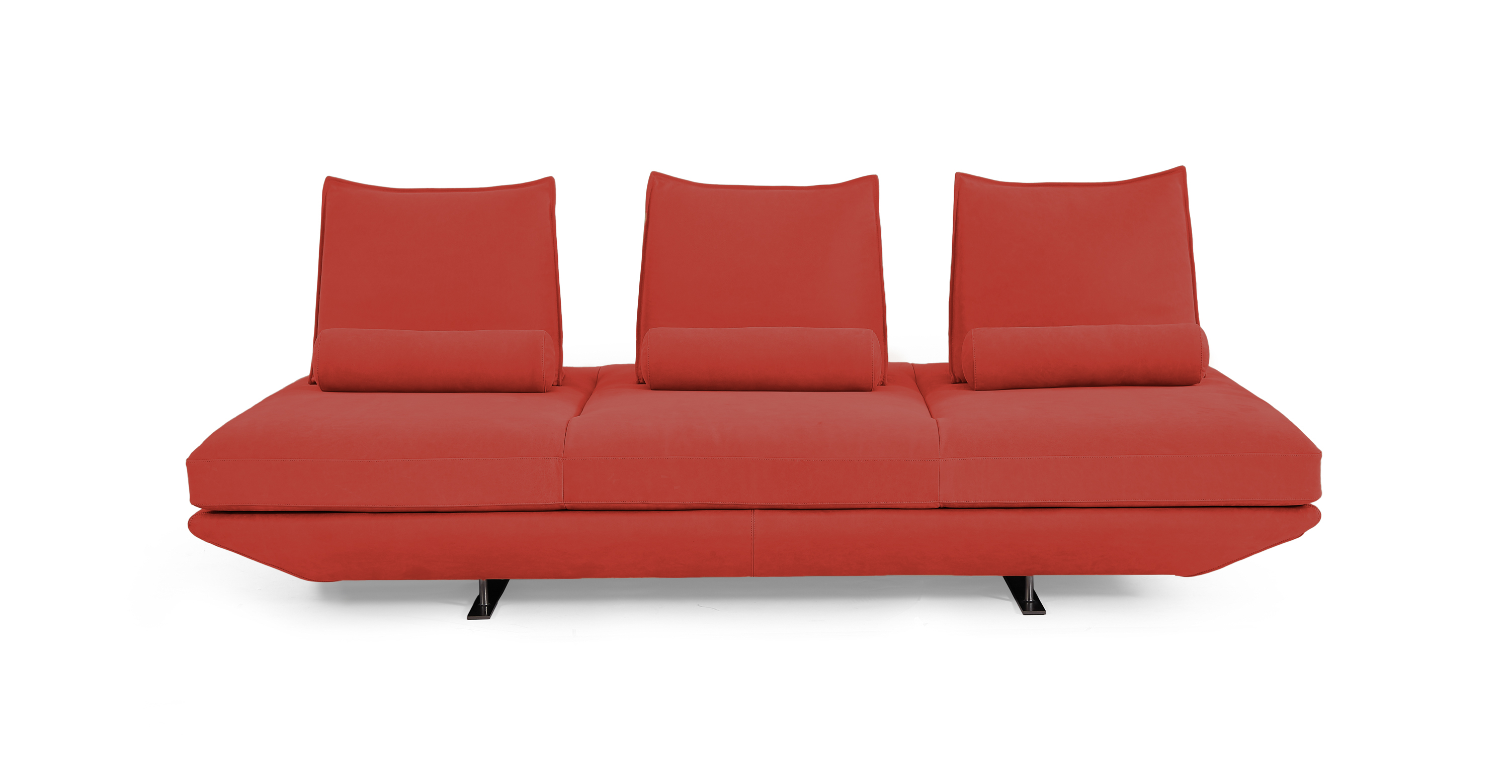 Biggie Freestyle Modern Daybed -  Leather Red