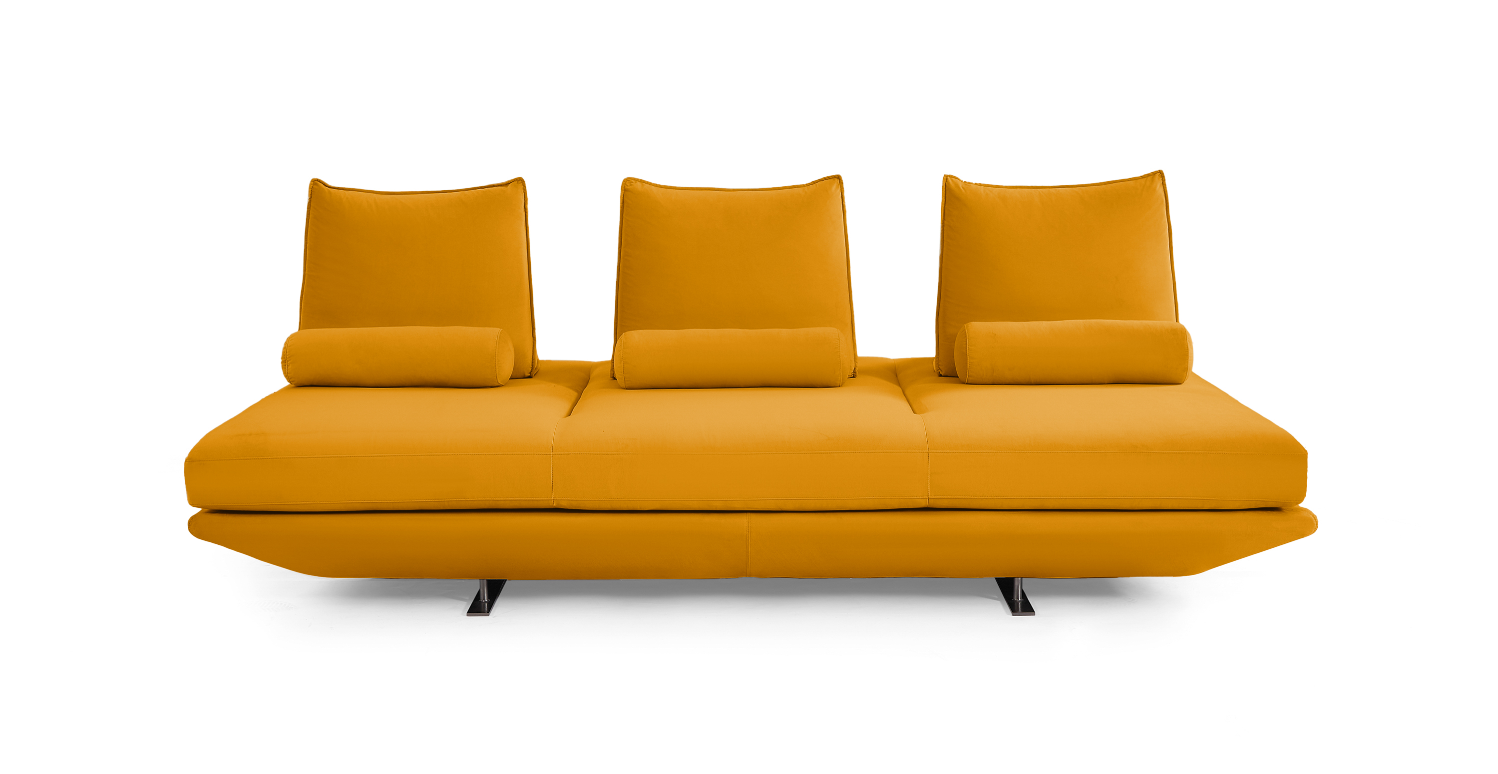 Biggie Freestyle Modern Daybed -  Velvet Mustard