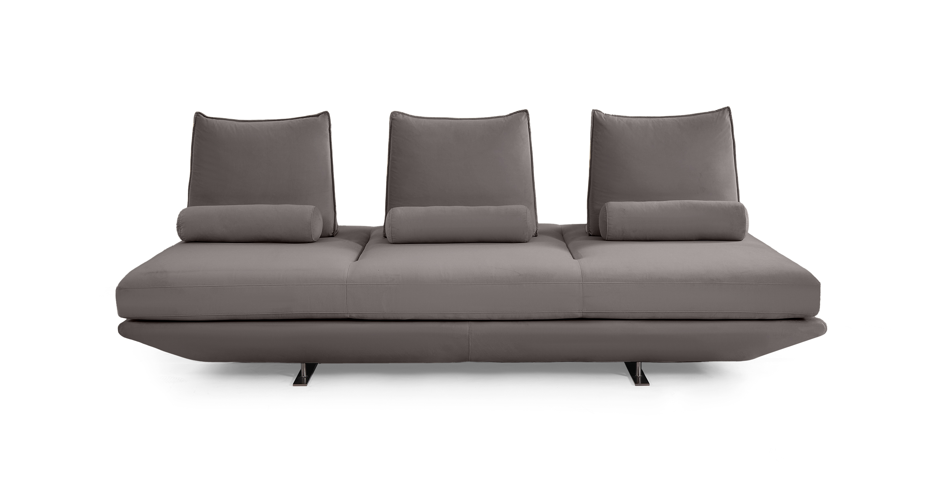Biggie Freestyle Modern Daybed -  Velvet Iron Grey
