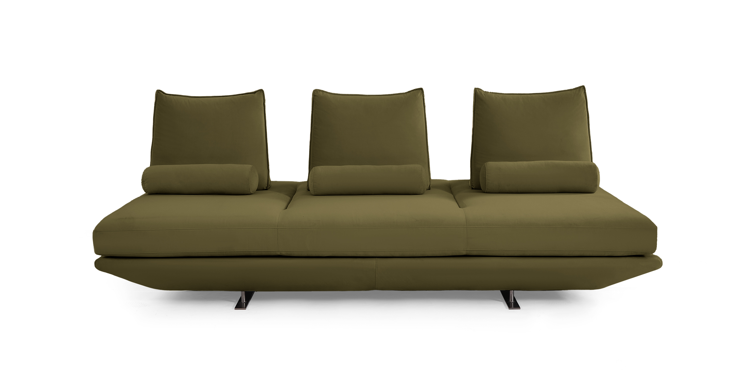 Biggie Freestyle Modern Daybed -  Velvet Army Green