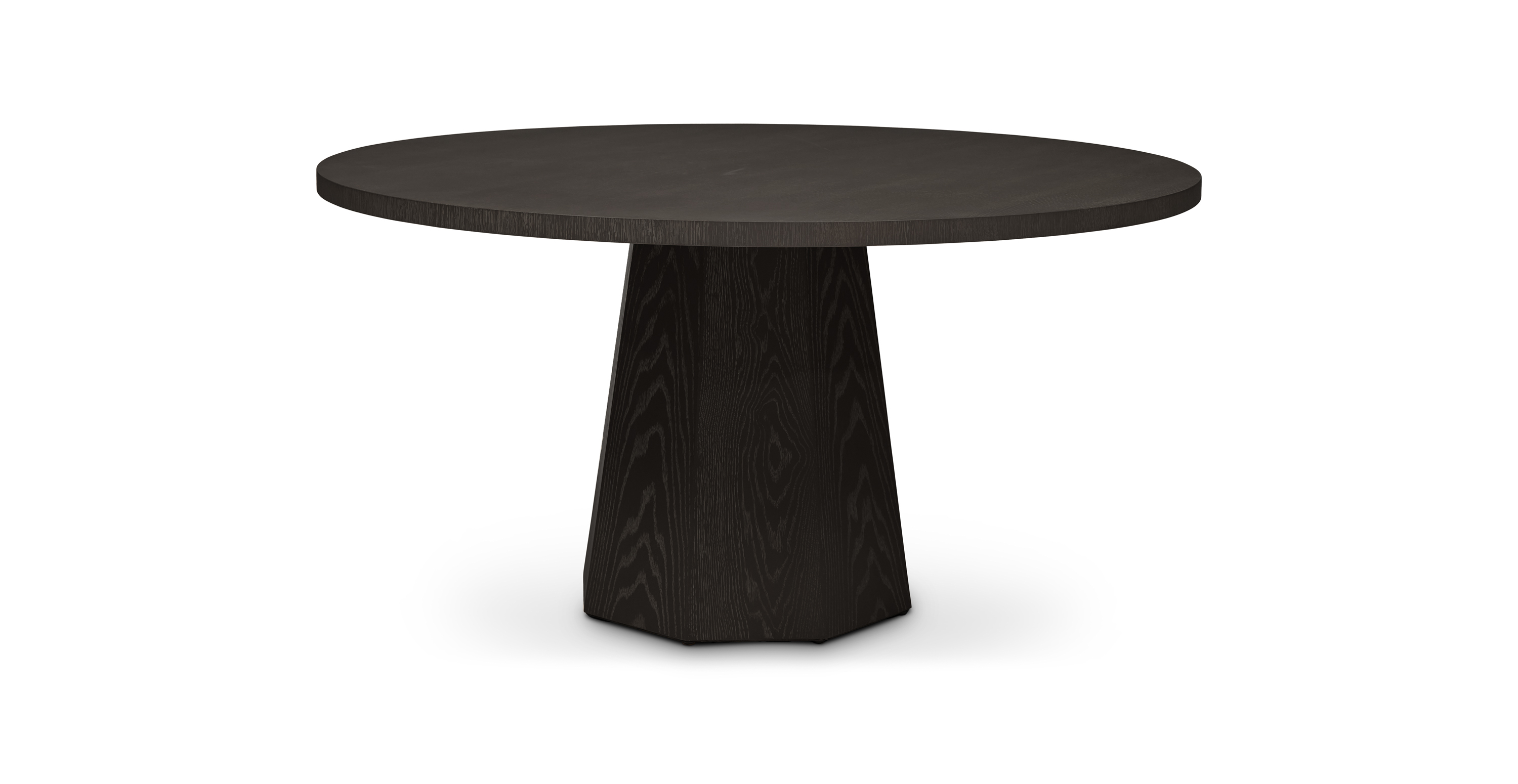 Columbus Modern Round Wood Dining Table -  Engineered Wood Charcoal