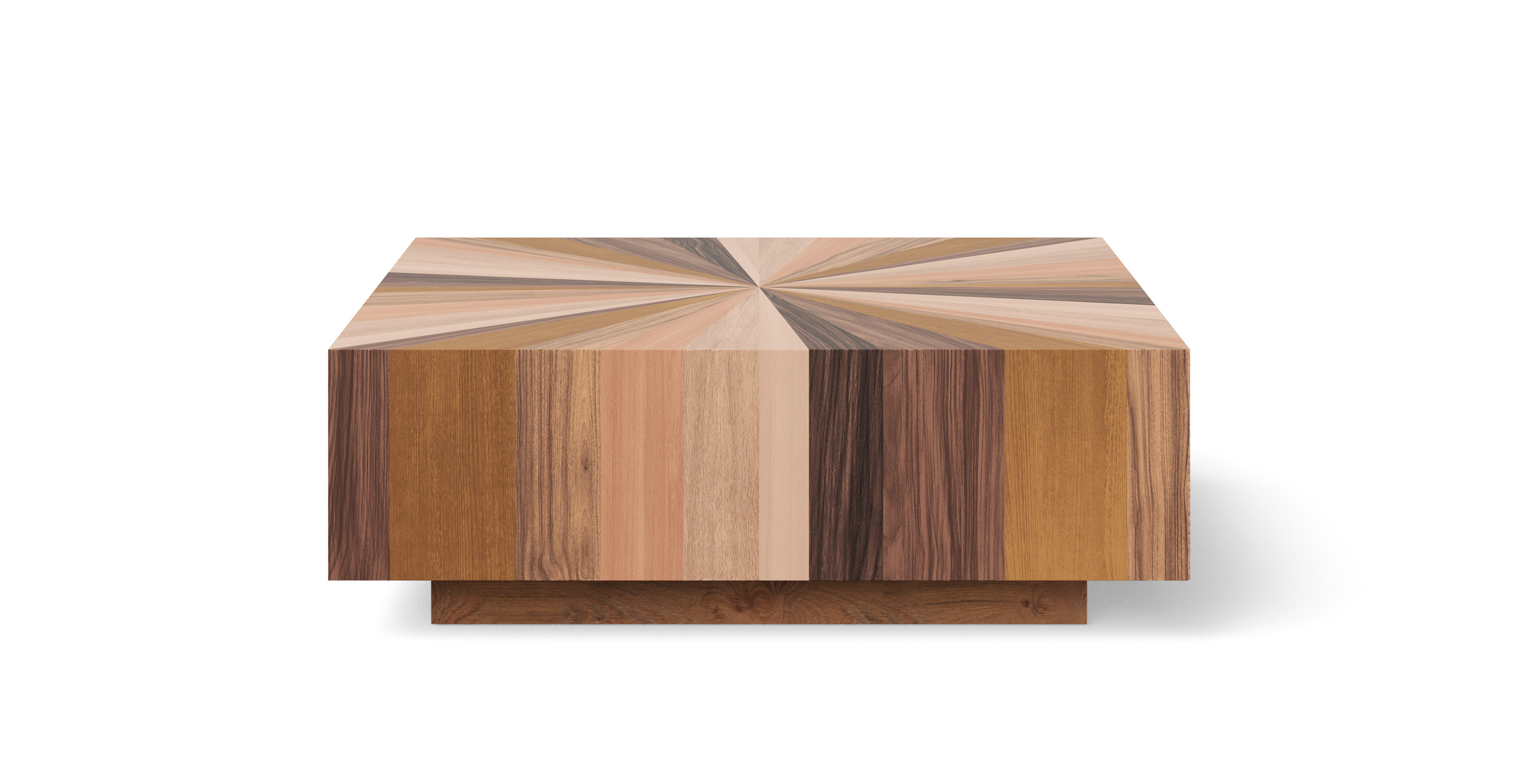 Sunnyside Contemporary Wood Coffee Table - Mixed Wood