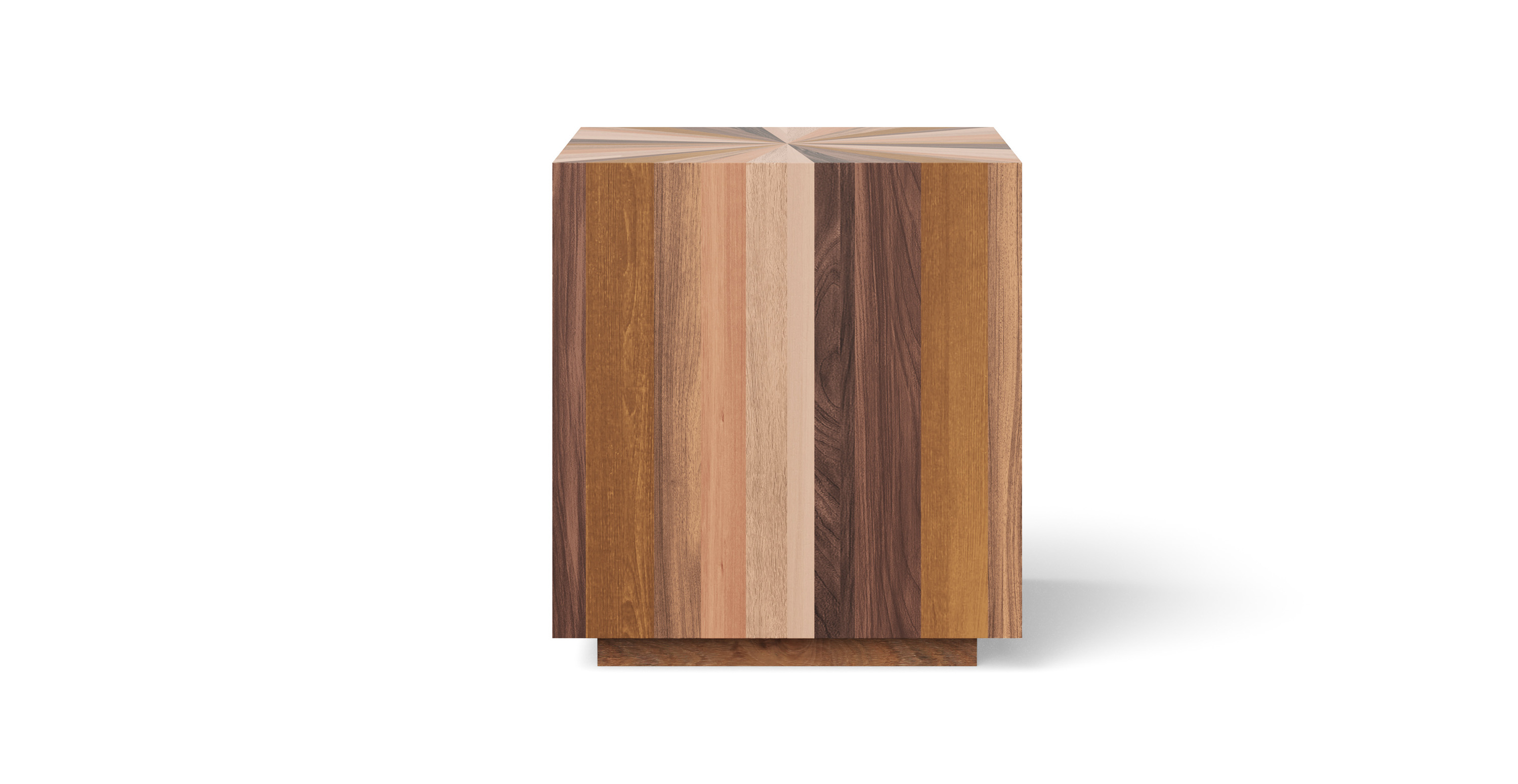 Sunnyside Contemporary Wood End Table - Mixed Wood