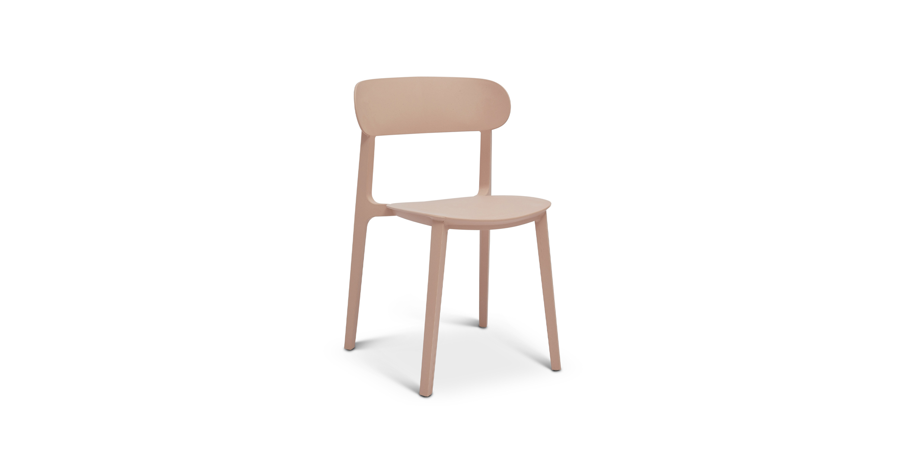 Sullivan Eco-Friendly Outdoor Stacking Chairs (Set of 4) - Polypropylene Dusty Rose