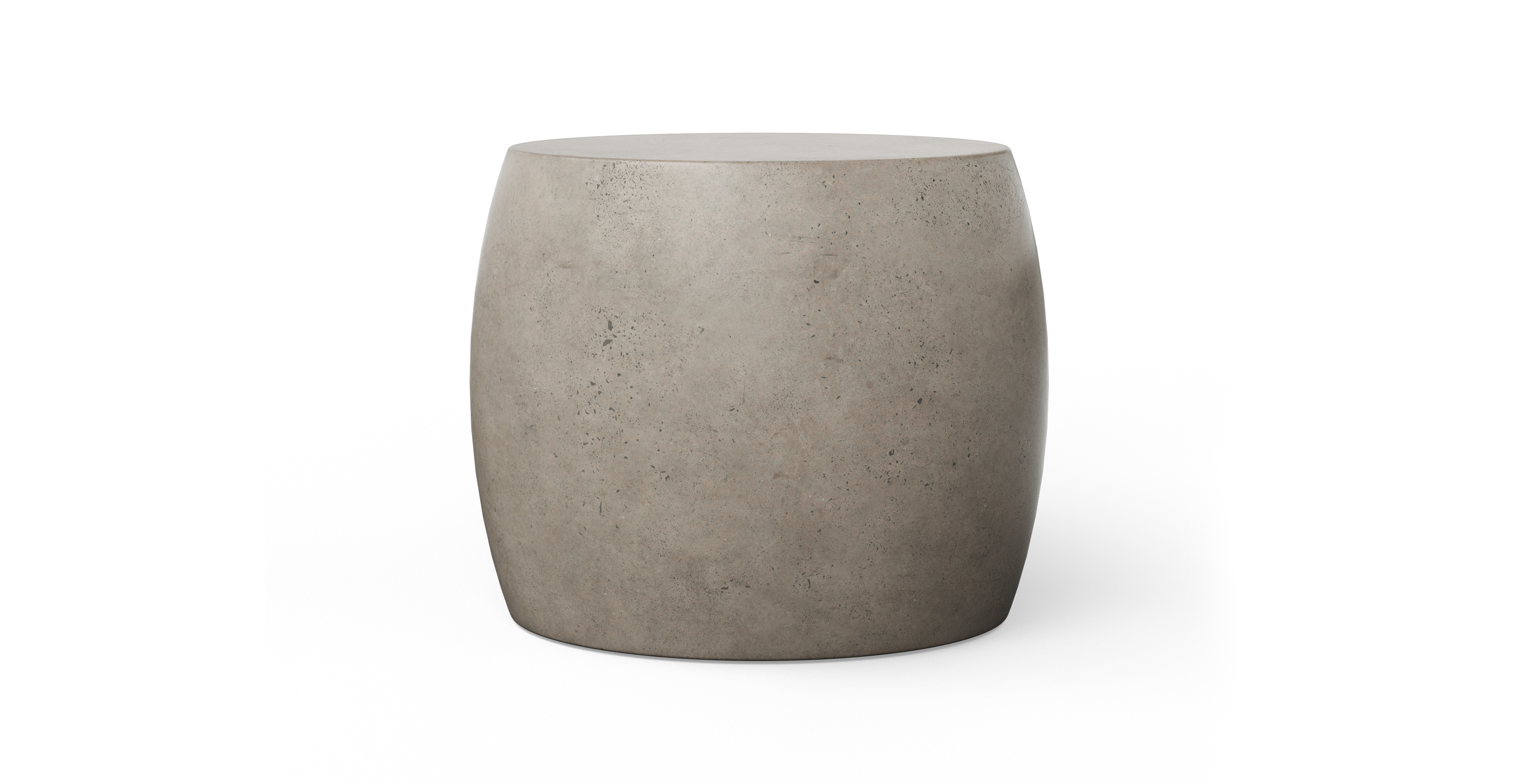 Mercer Minimalist Indoor/Outdoor Concrete End Table -  Fiber-reinforced Concrete Dark Grey