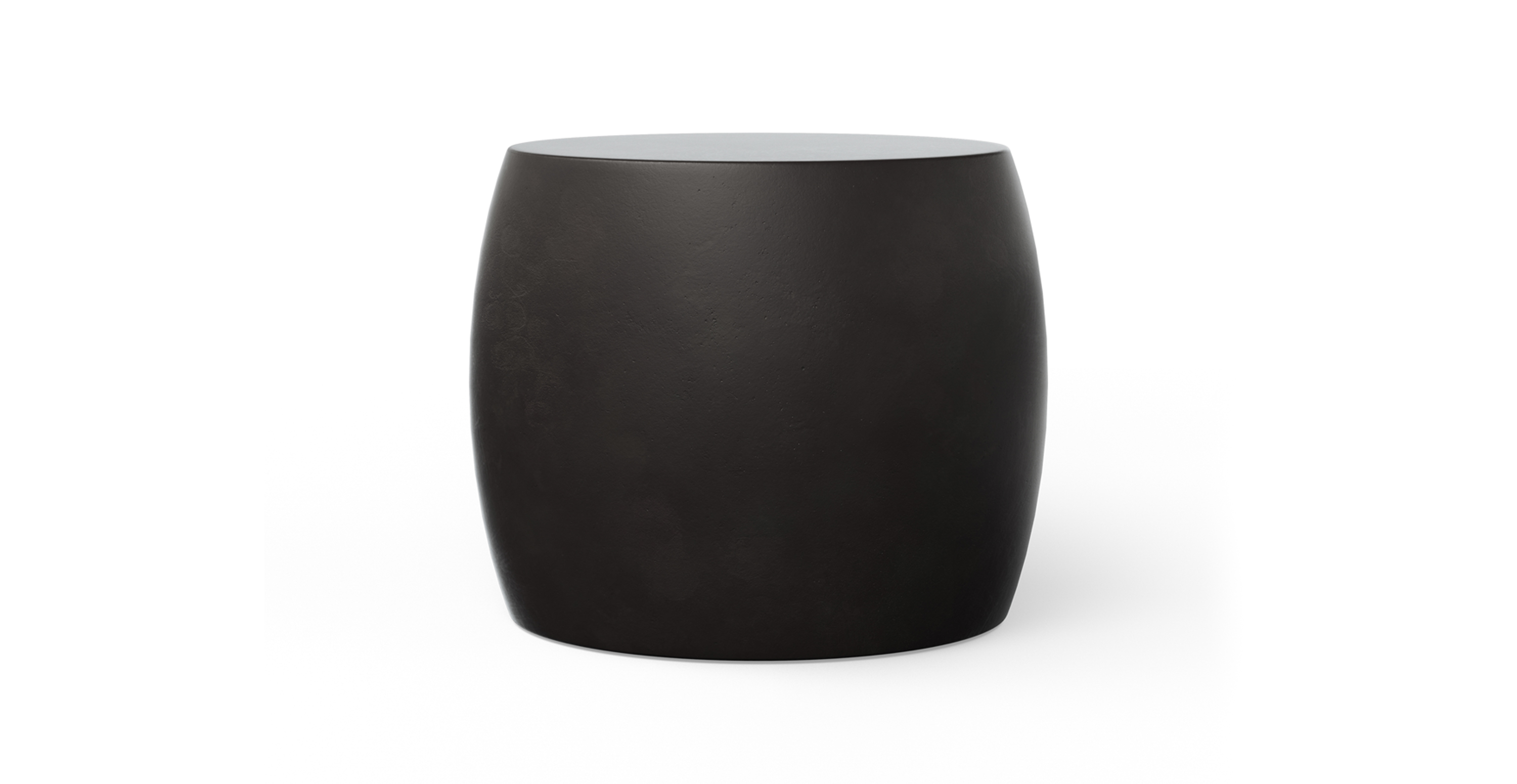 Mercer Minimalist Indoor/Outdoor Concrete End Table -  Fiber-reinforced Concrete Lava