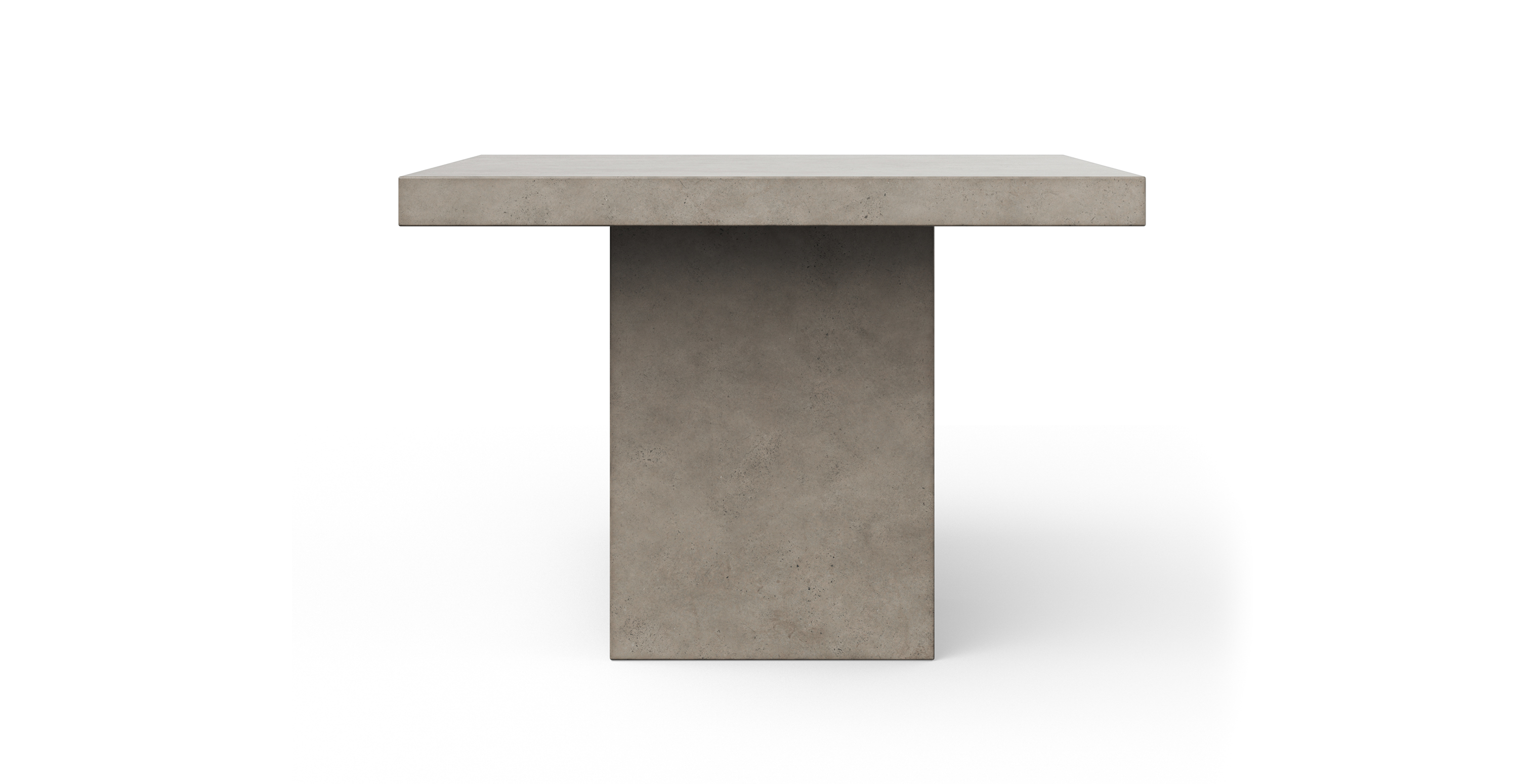 Fulton Brutalist 59" Square Bar Height Concrete Dining Table -  Fiber-reinforced Concrete Dark Grey