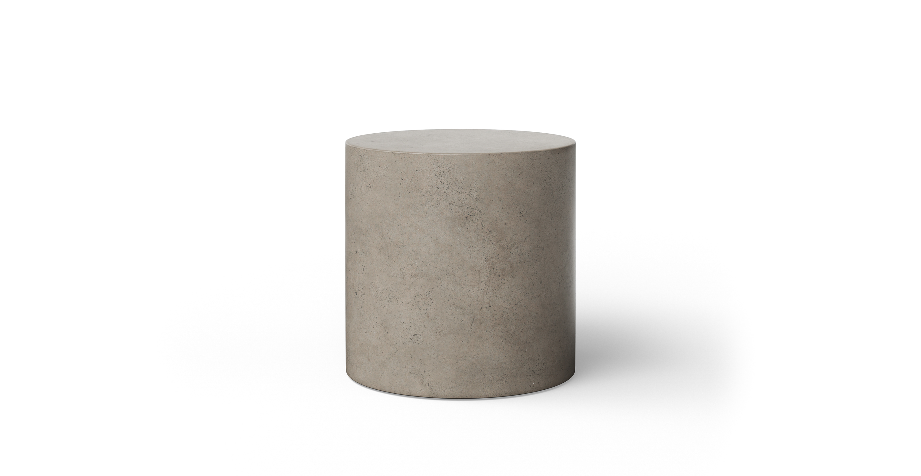 Fulton Brutalist Indoor/Outdoor Concrete Pedestal -  Fiber-reinforced Concrete Dark Grey 16"