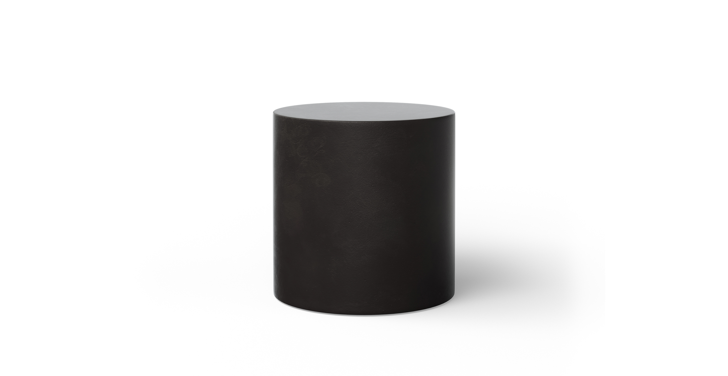 Fulton Brutalist Indoor/Outdoor Concrete Pedestal -  Fiber-reinforced Concrete Lava 16"