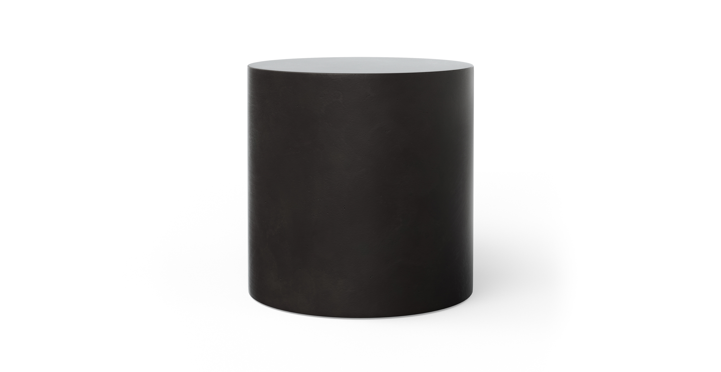 Fulton Brutalist Indoor/Outdoor Concrete Pedestal -  Fiber-reinforced Concrete Lava 20"