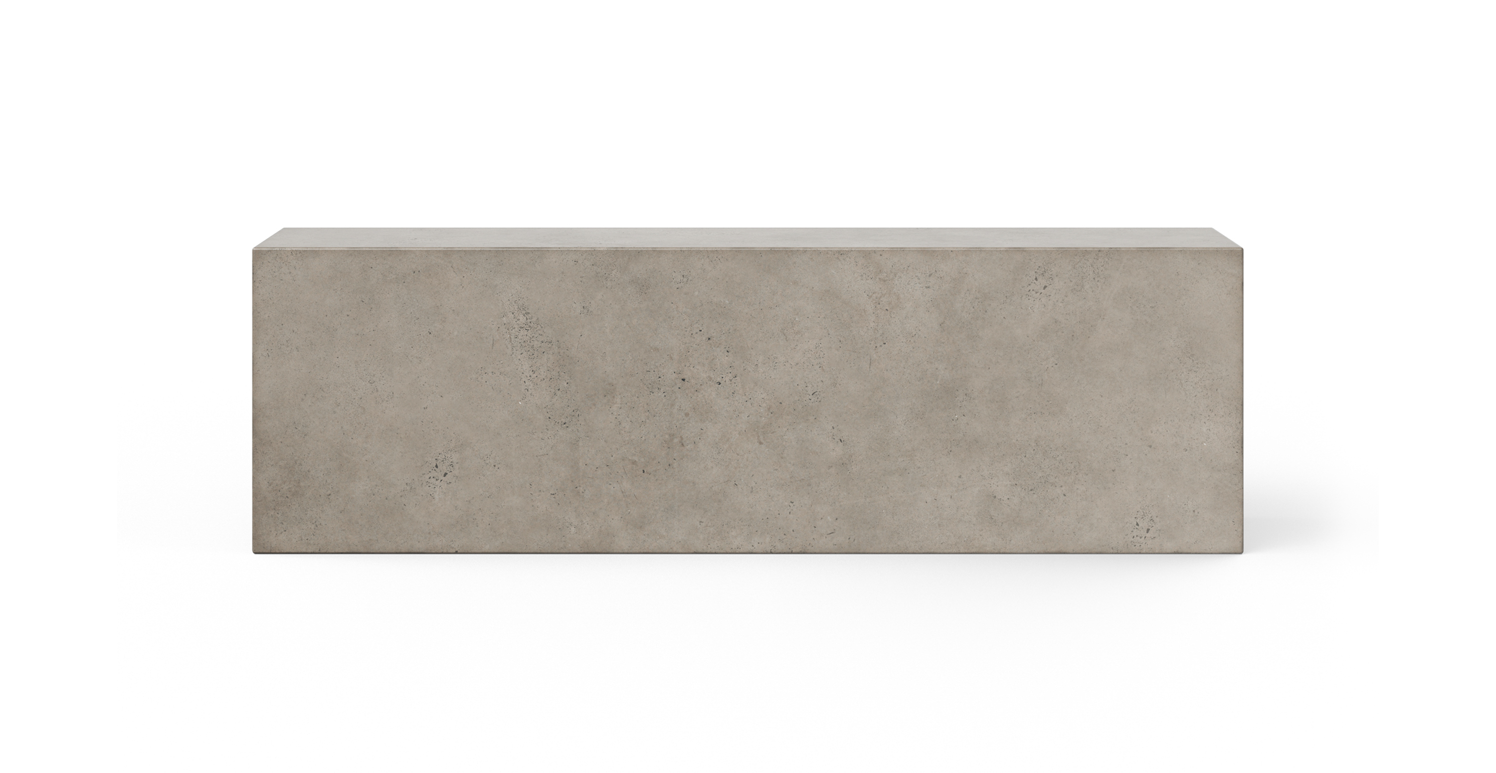 Fulton Brutalist Indoor/Outdoor Concrete Bench -  Fiber-reinforced Concrete Dark Grey 59.75"