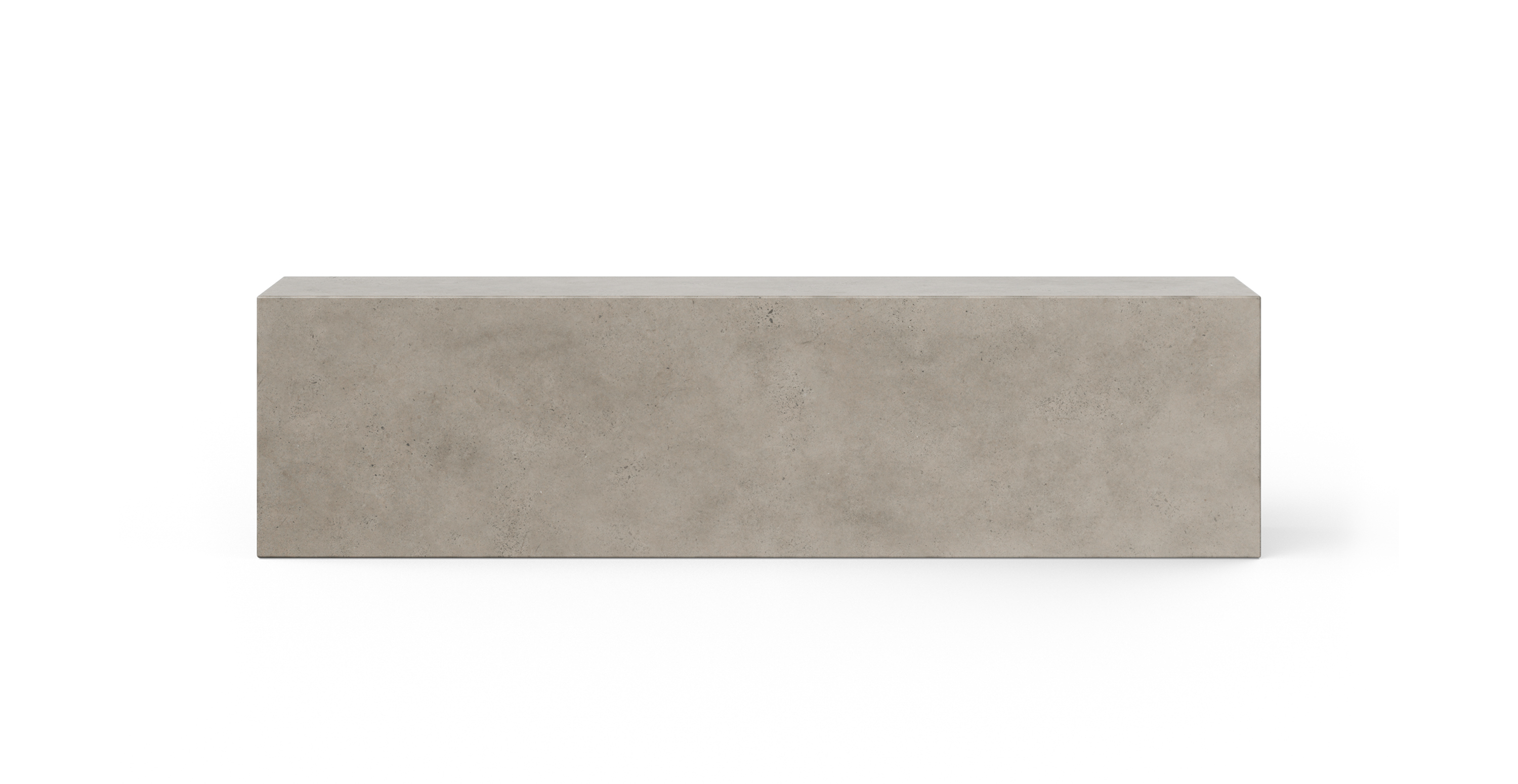 Fulton Brutalist Indoor/Outdoor Concrete Bench -  Fiber-reinforced Concrete Dark Grey 70.75"