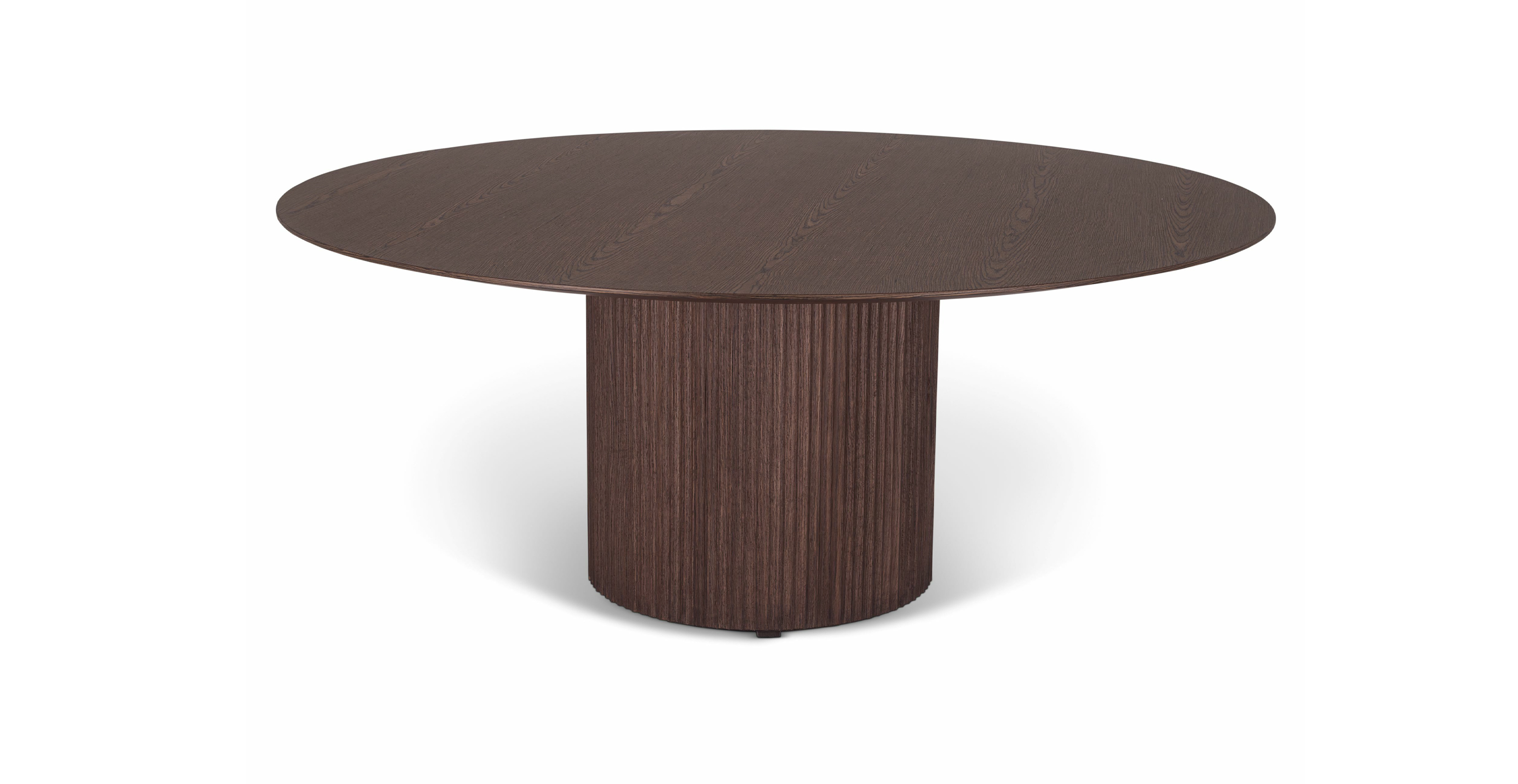 Portside Modern 71" Round Wood Dining Table -  Wood Wenge