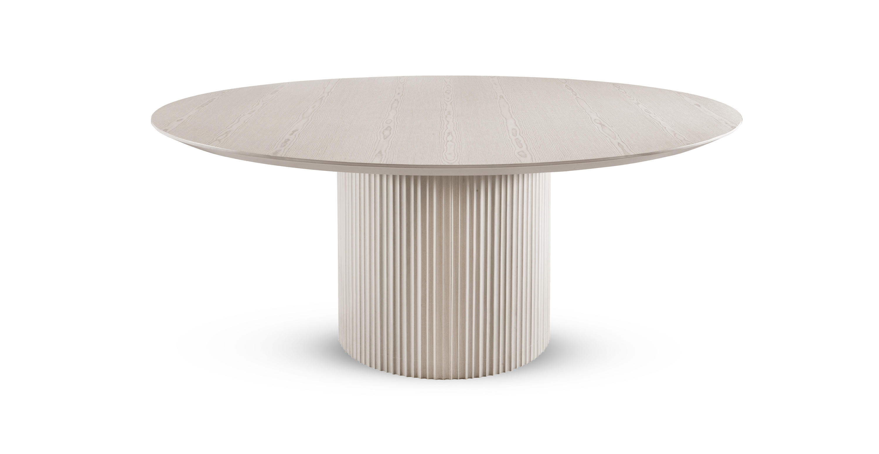 Portside Modern 71" Round Wood Dining Table -  Wood Nevoa