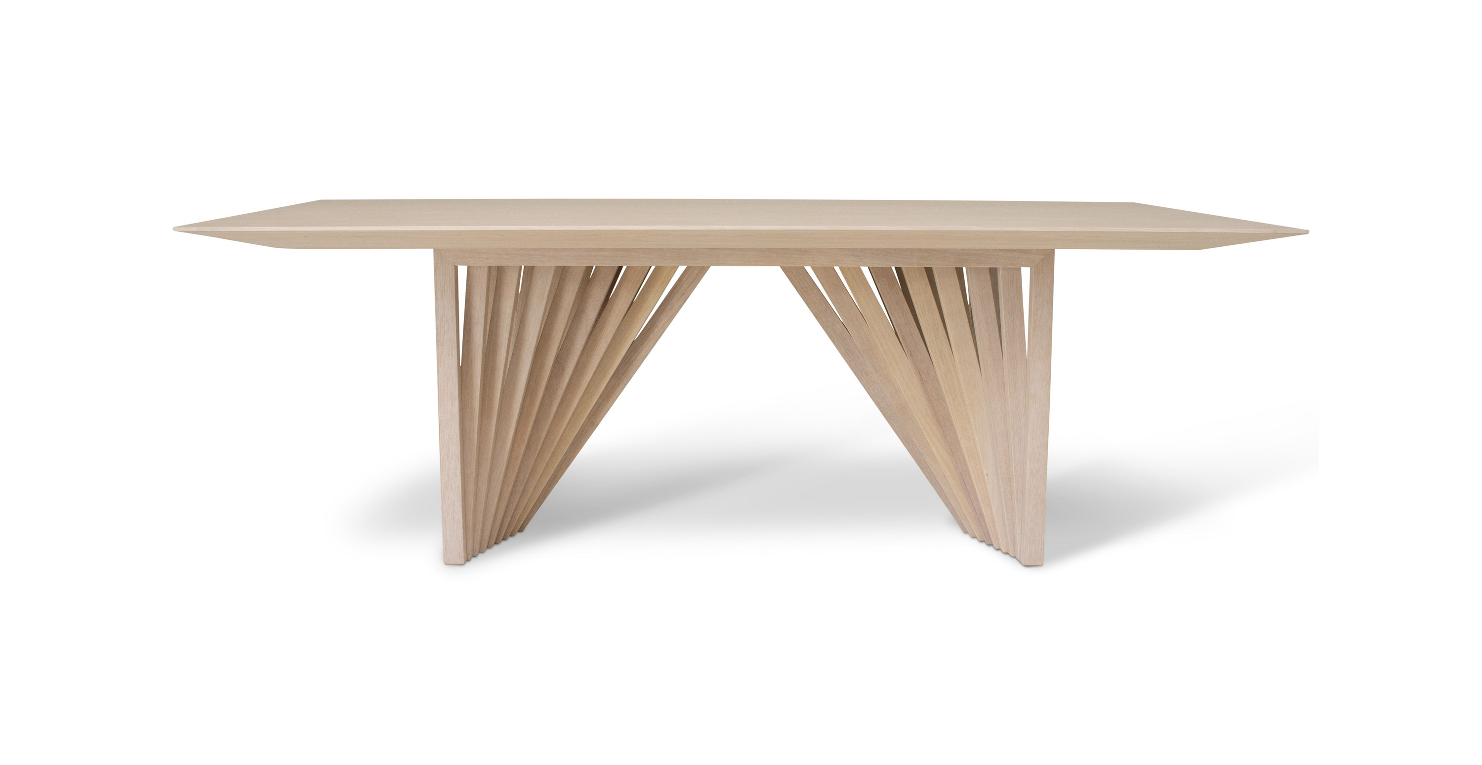 Essex Modern Wooden Top Dining Table -  Wood Nevoa