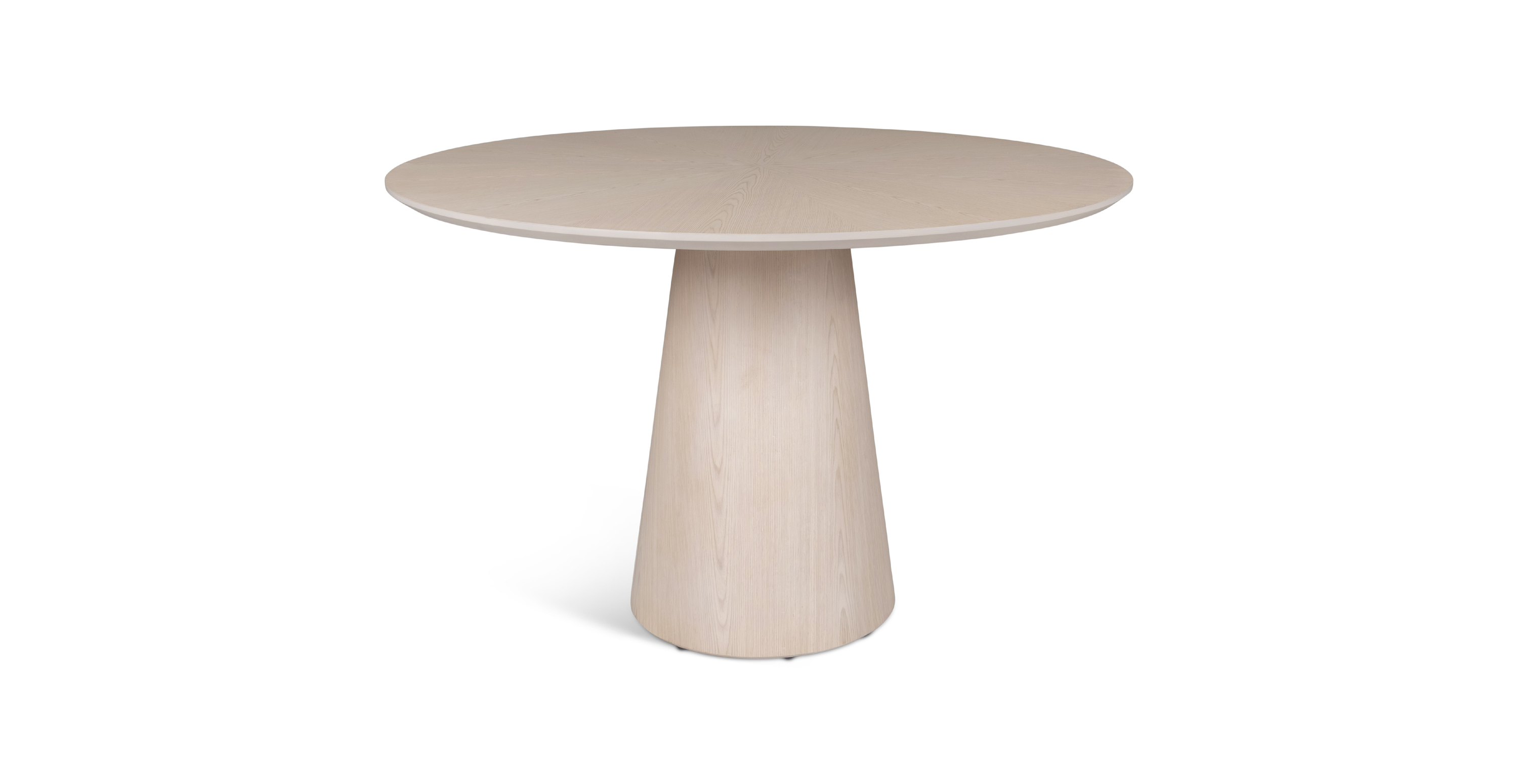 Japandi Wooden Top Round Dining Table -  Wood Nevoa