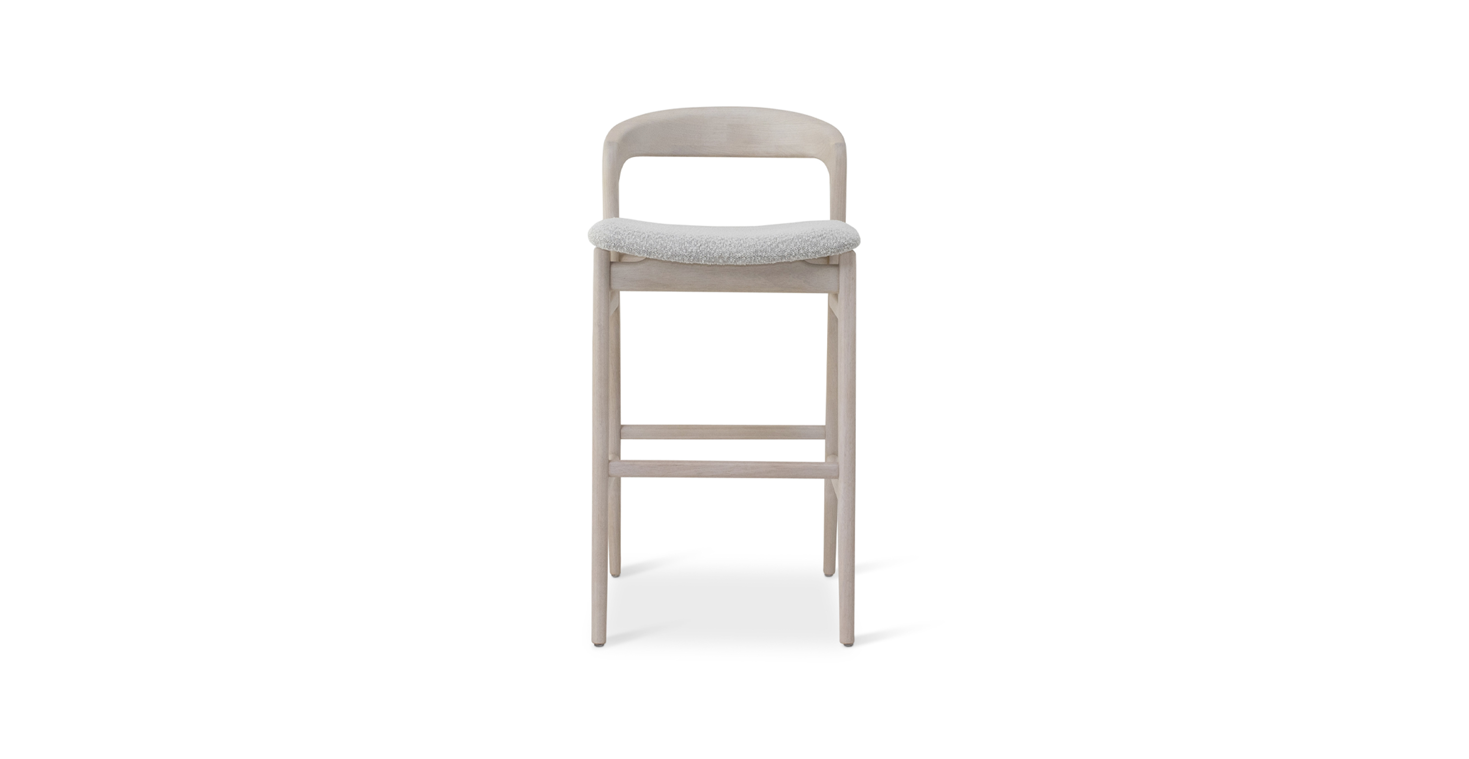Nolita Tauari Wood Bar Stool -  Wood Crafted Glaze - Nevoa