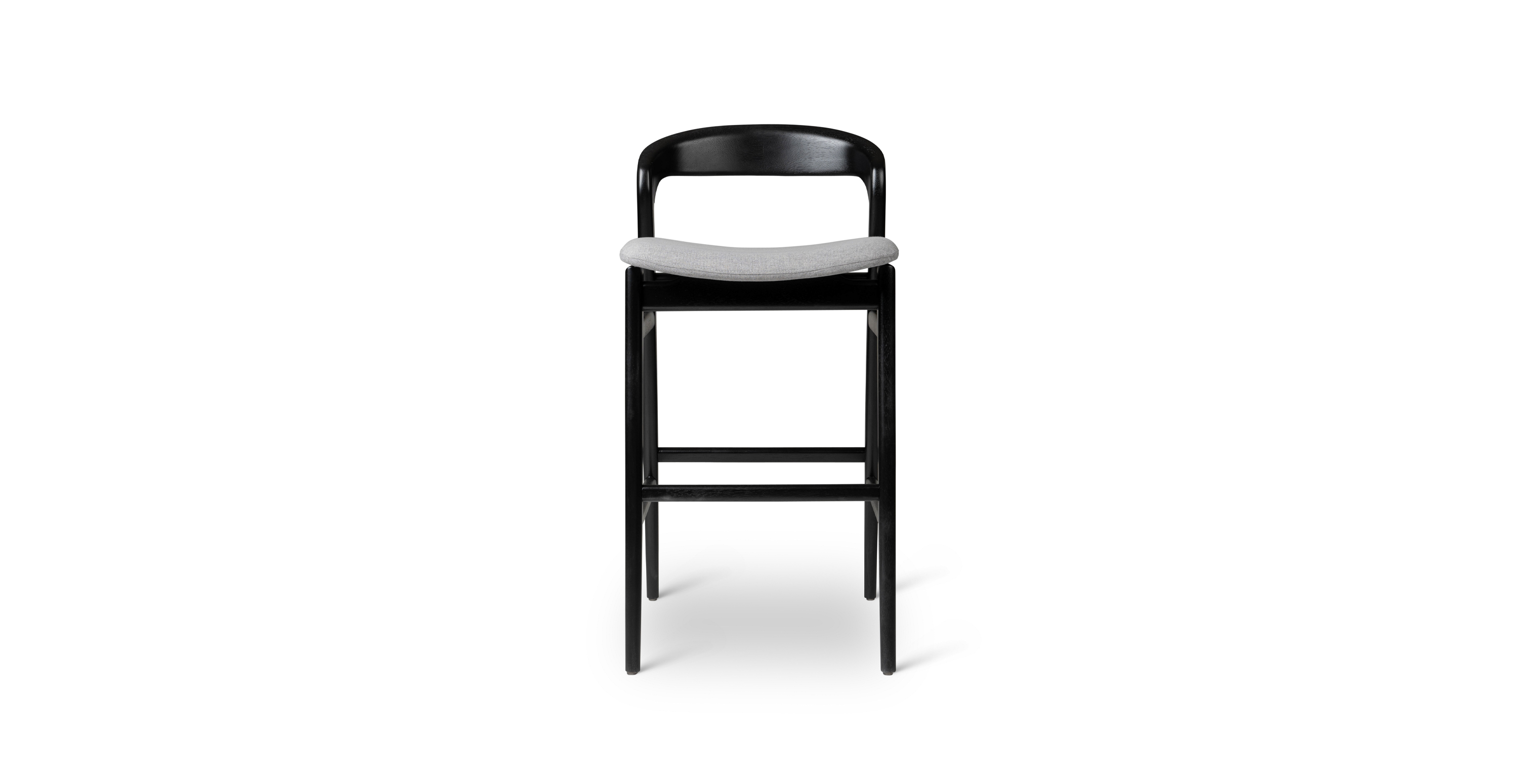 Nolita Tauari Wood Bar Stool -  Wood Essence Grey - Ebano
