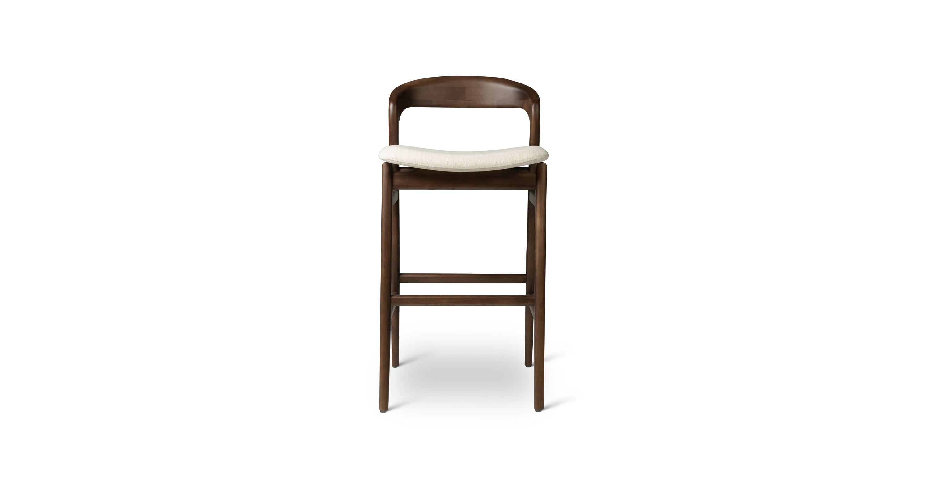 Nolita Tauari Wood Bar Stool -  Wood Medley Ivory - Nogal