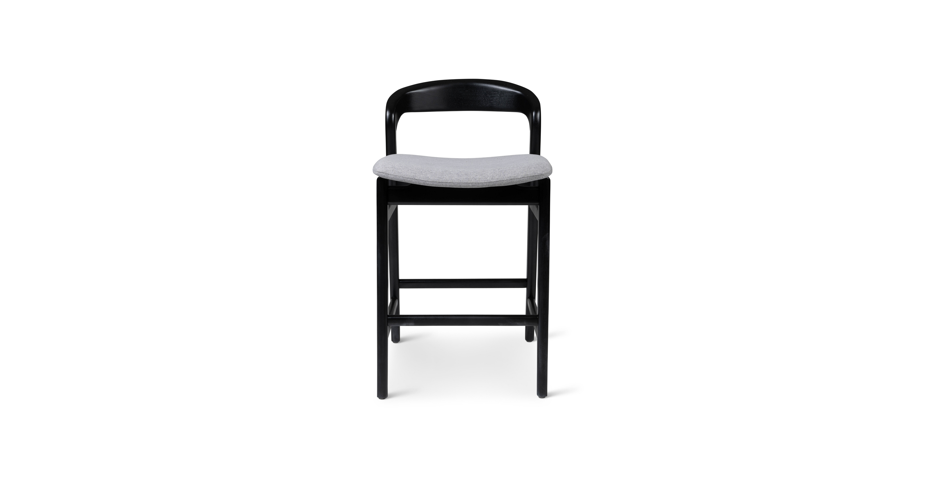 Nolita Tauari Wood Counter Stool -  Wood Essence Grey - Ebano