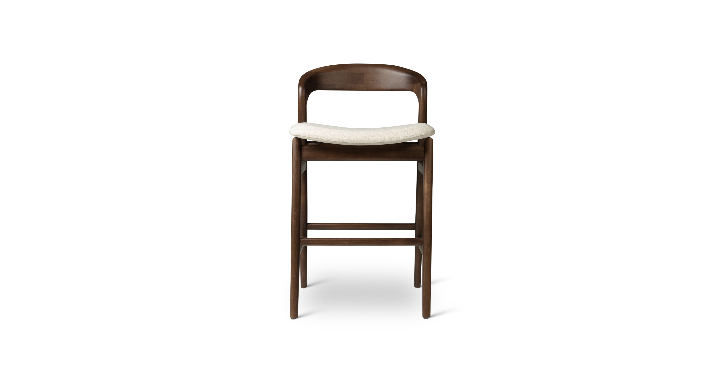 Nolita Tauari Wood Counter Stool -  Wood Medley Ivory - Nogal