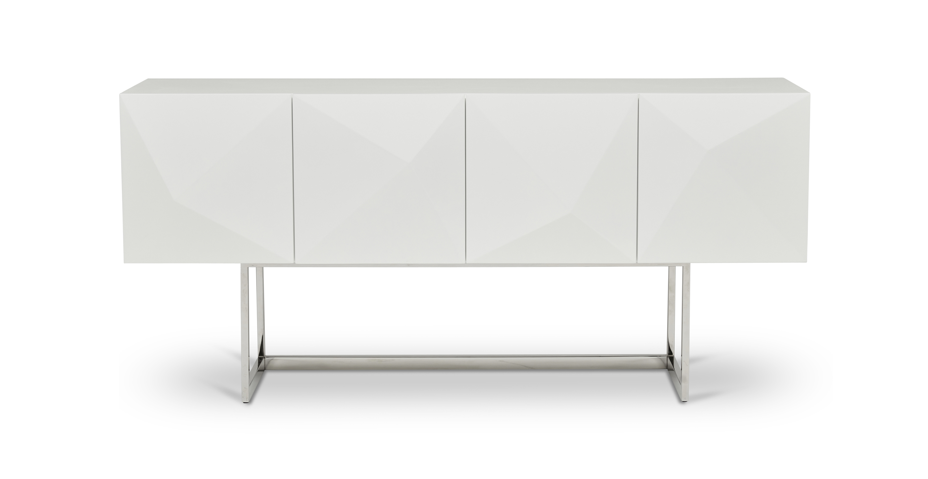 Prince Modern Hardwood Buffet -  Wood White