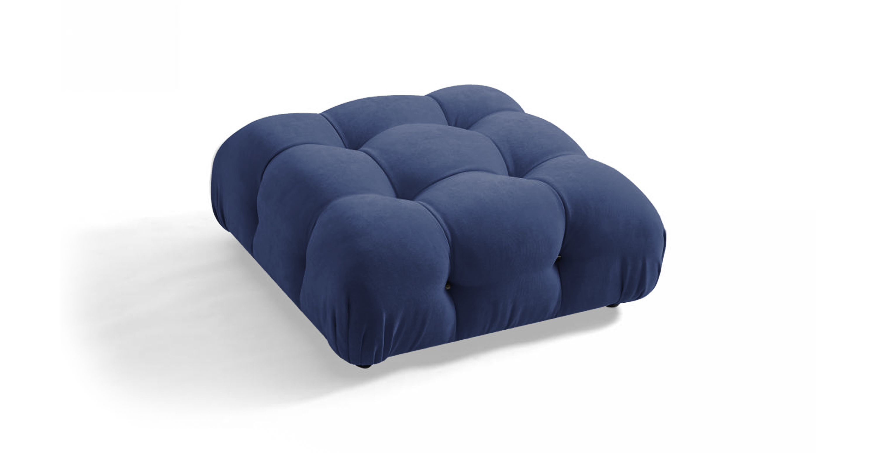Mario Bellini Sofa | Ottoman -  Blue Chenille