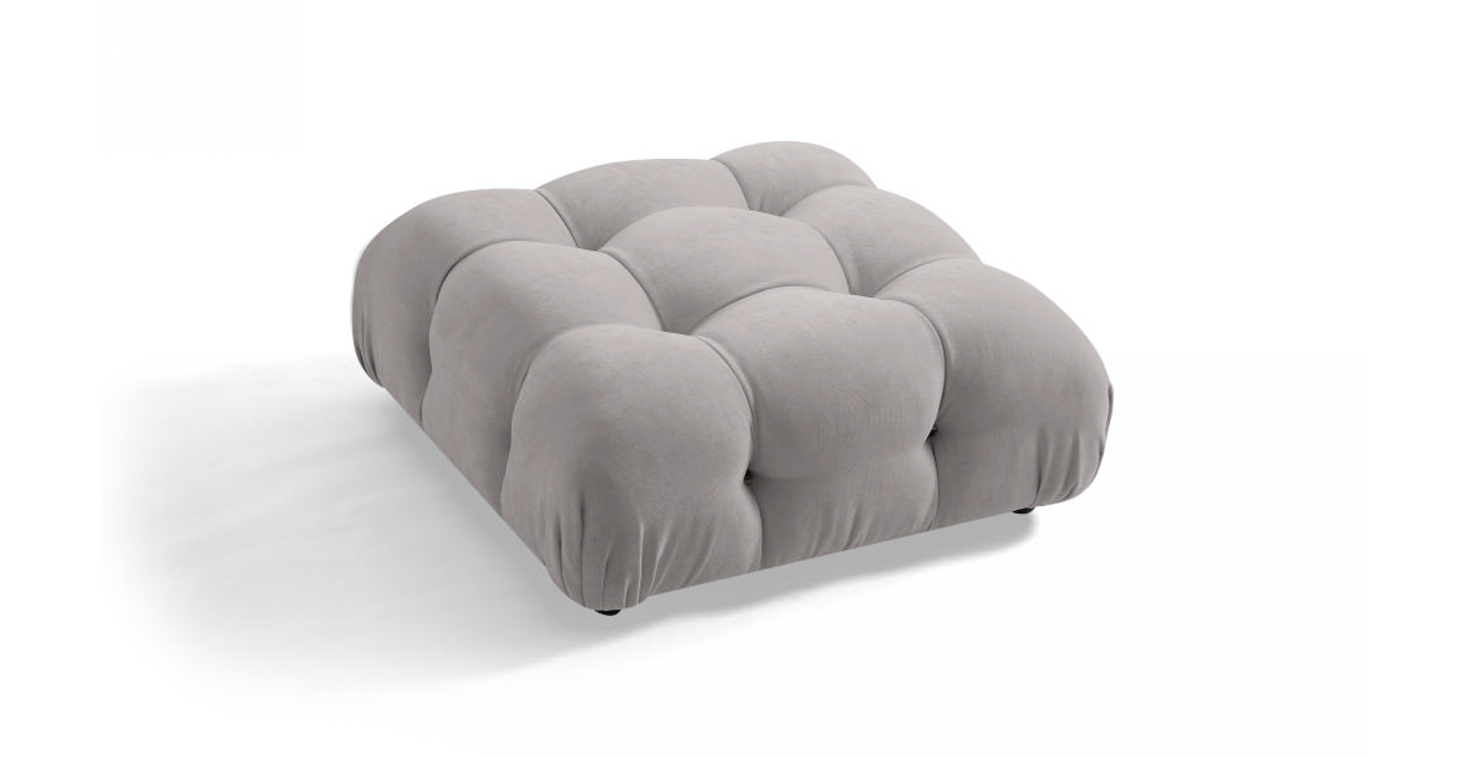 Mario Bellini Sofa | Ottoman -  Light Gray Chenille