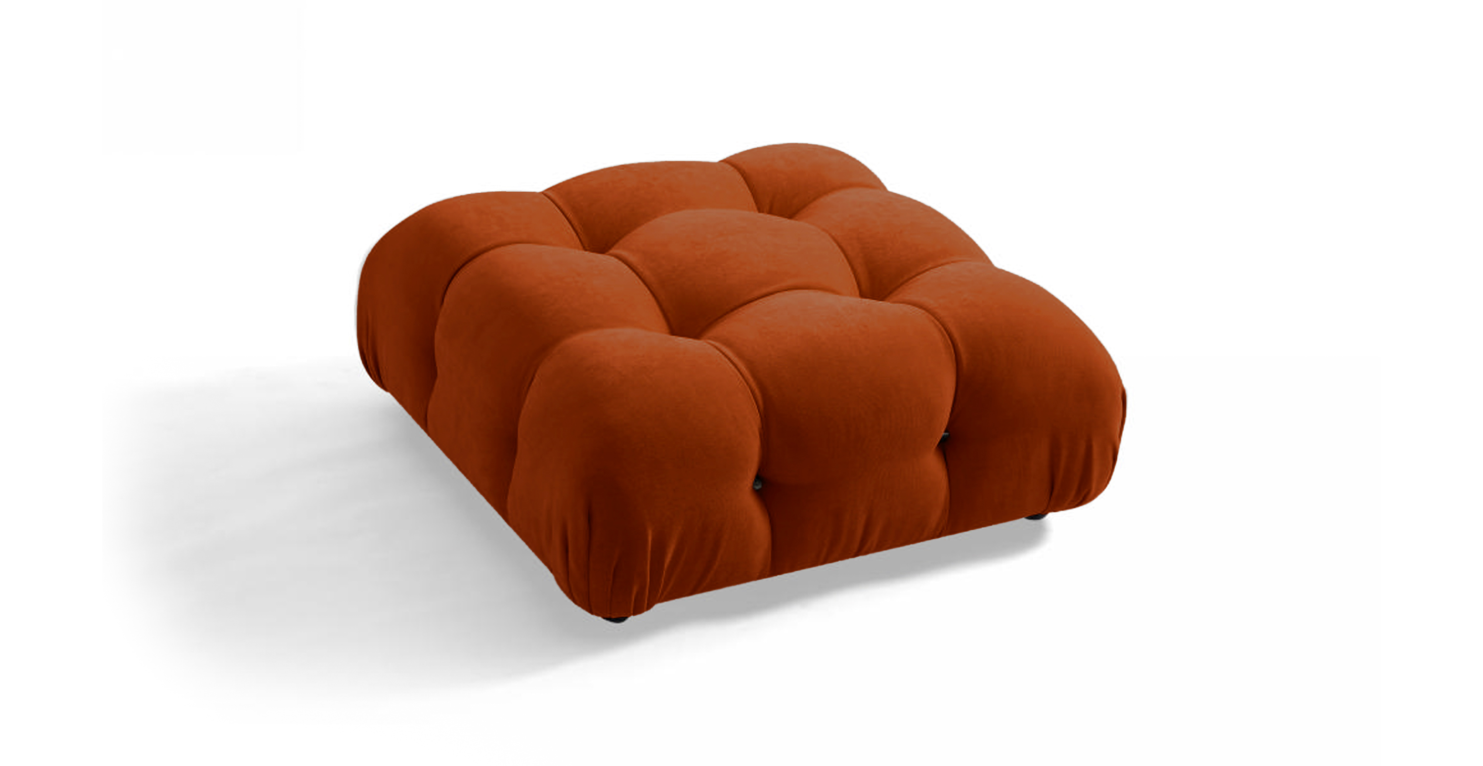 Mario Bellini Sofa | Ottoman -  Orange Chenille