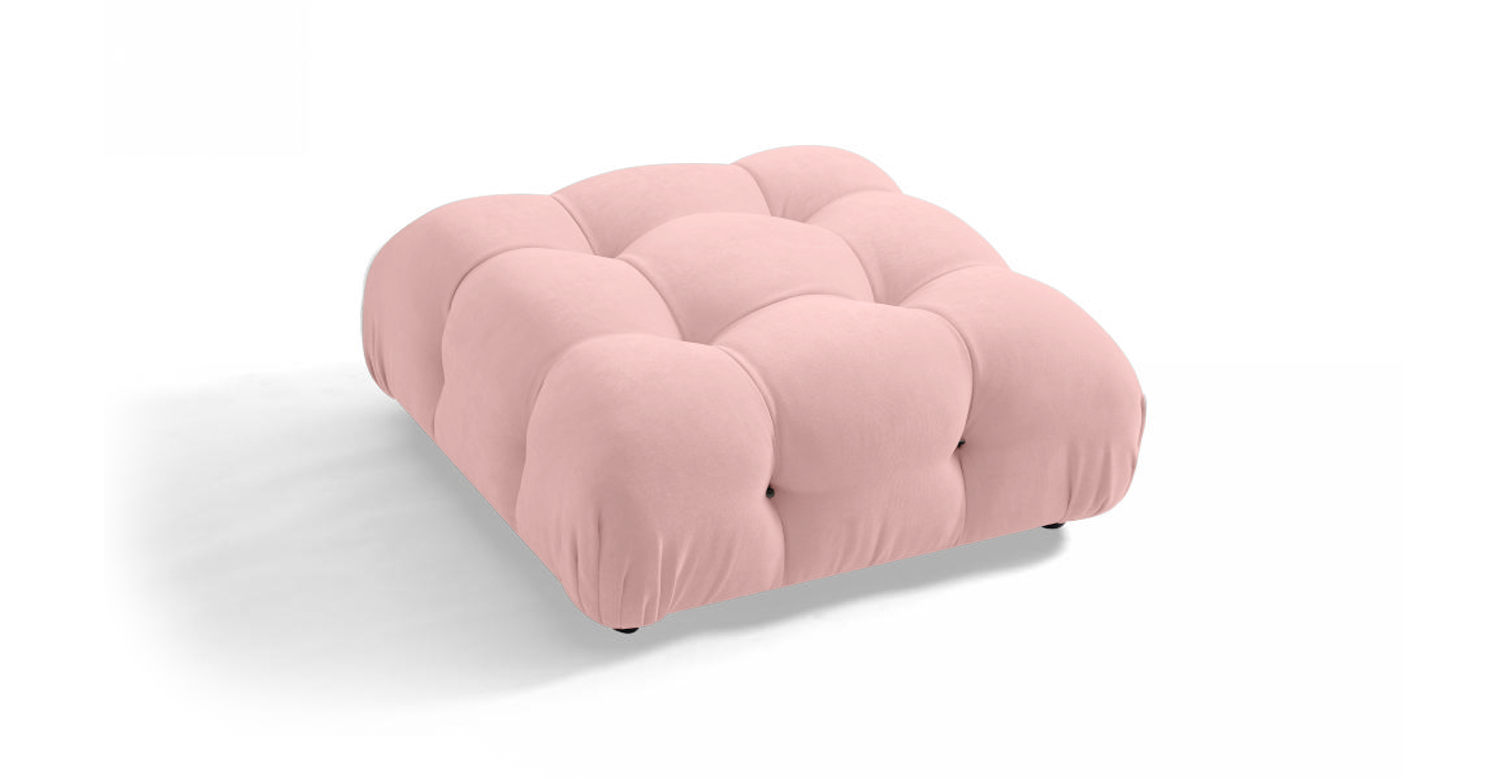 Mario Bellini Sofa | Ottoman -  Pink Chenille
