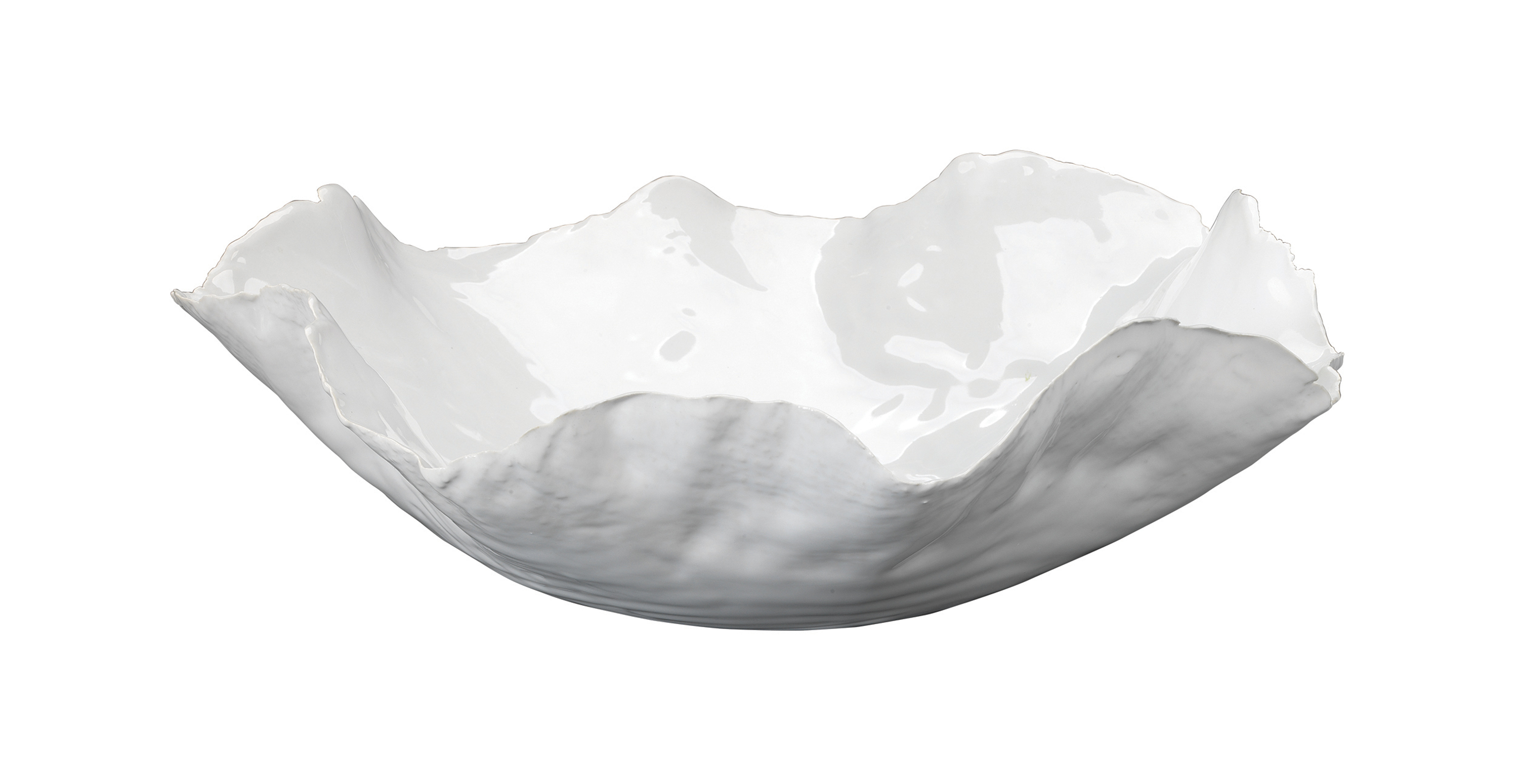 Eos Ceramic Decorative Bowl -  Ceramic White
