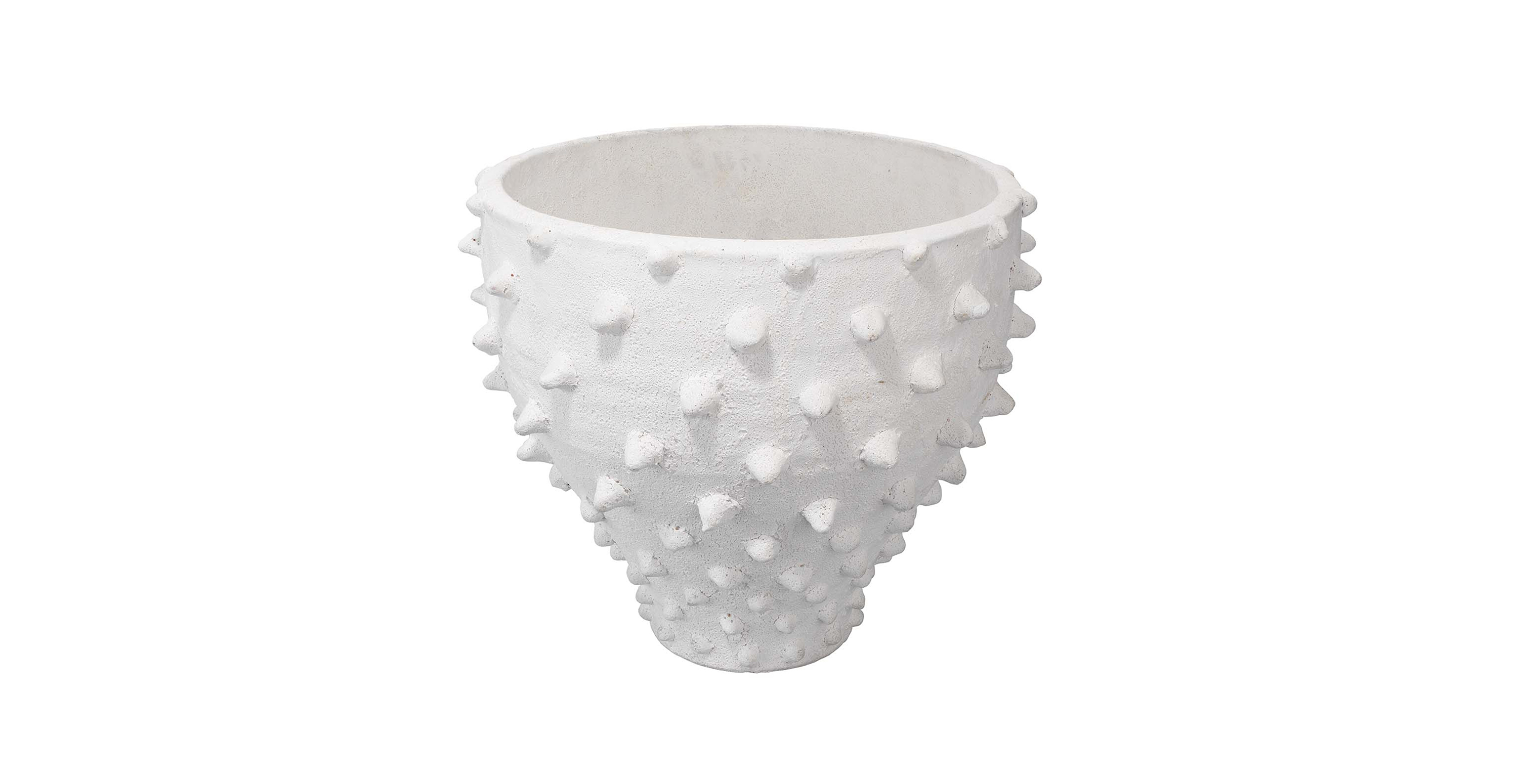 Chronos Ceramic Decorative Vase -  White