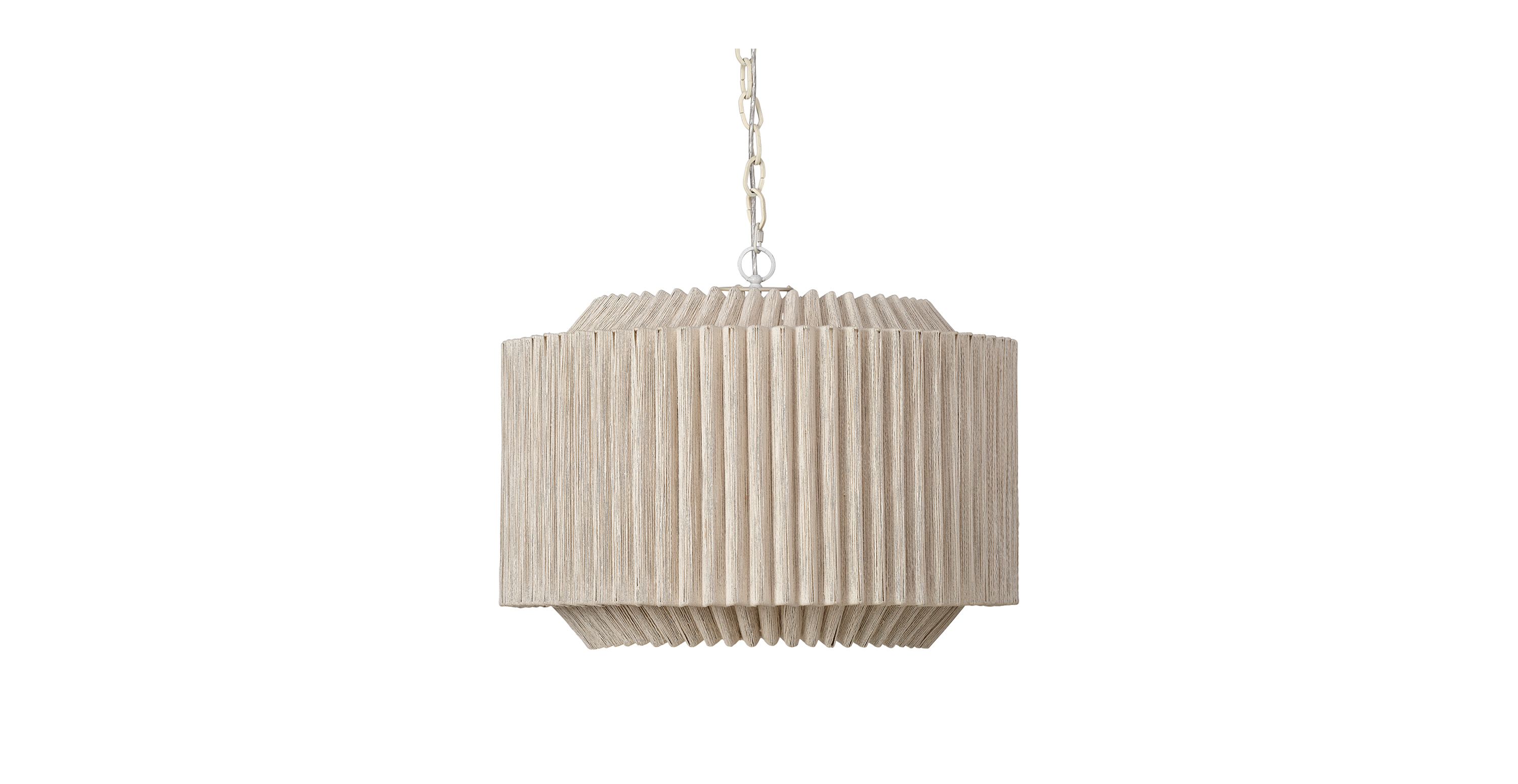 Lyra Jute 4-Light Chandelier -  Off White
