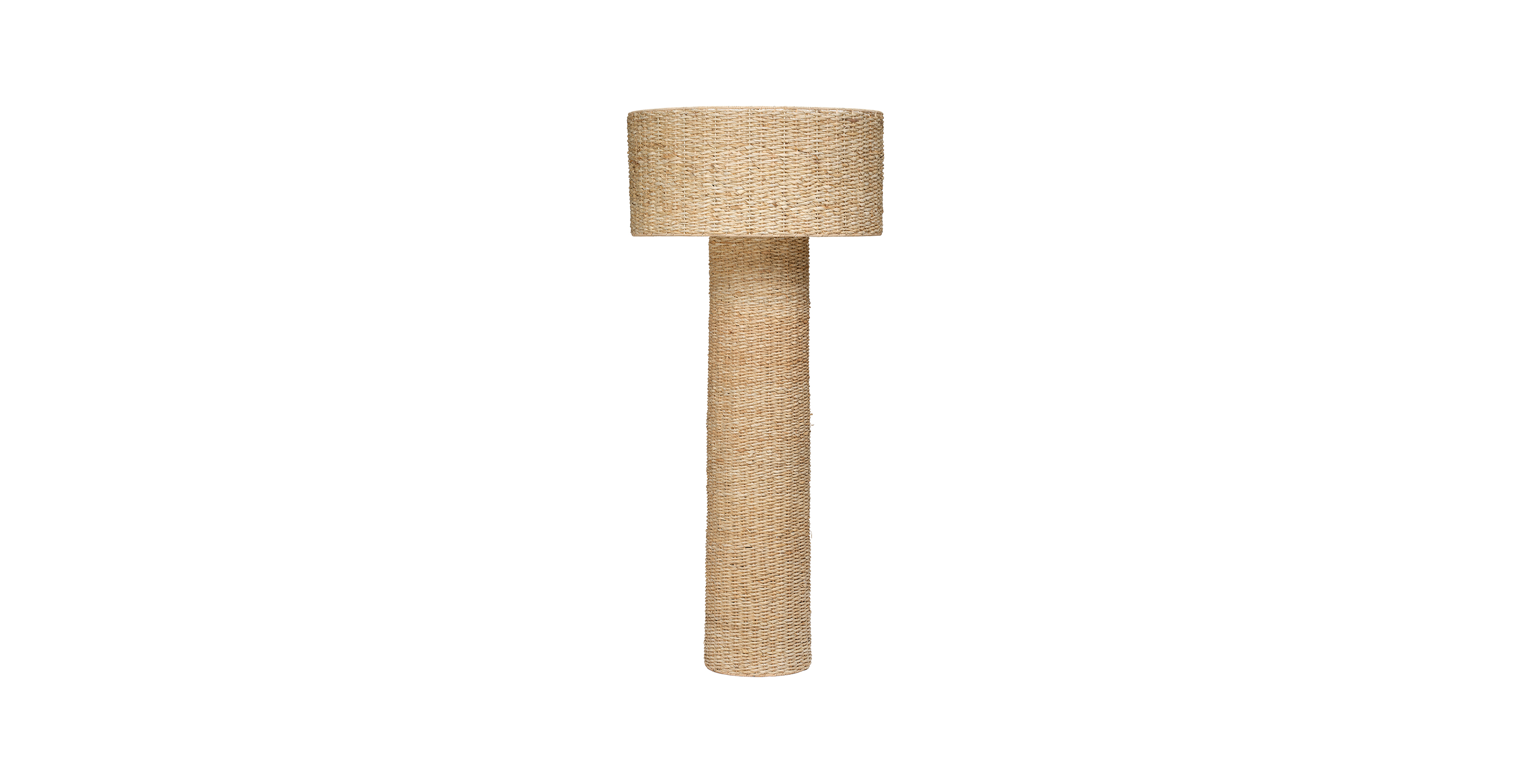 Nereus Woven 2-Light Floor Lamp, Natural -  Natural