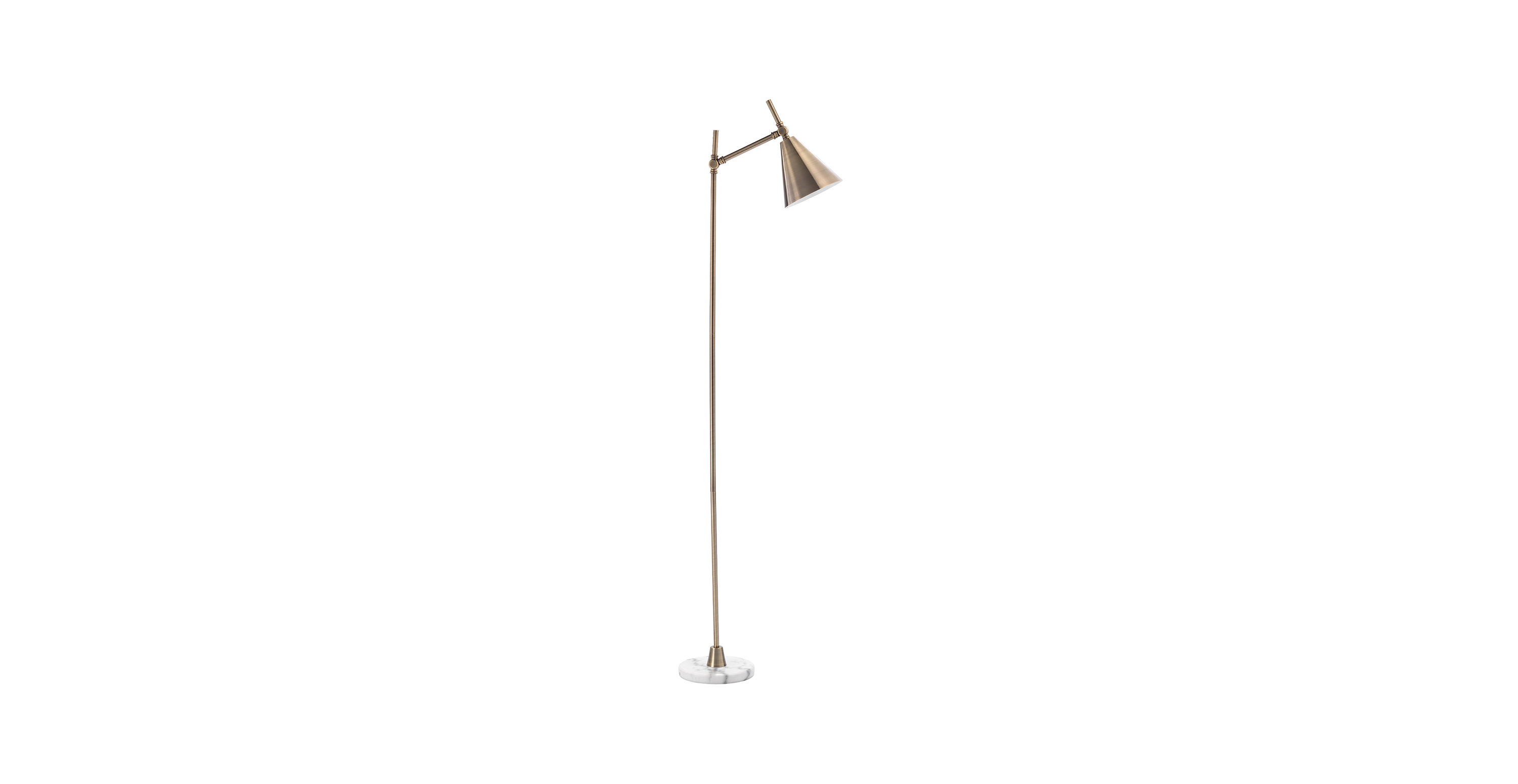 Titan Iron Floor Lamp - Brass