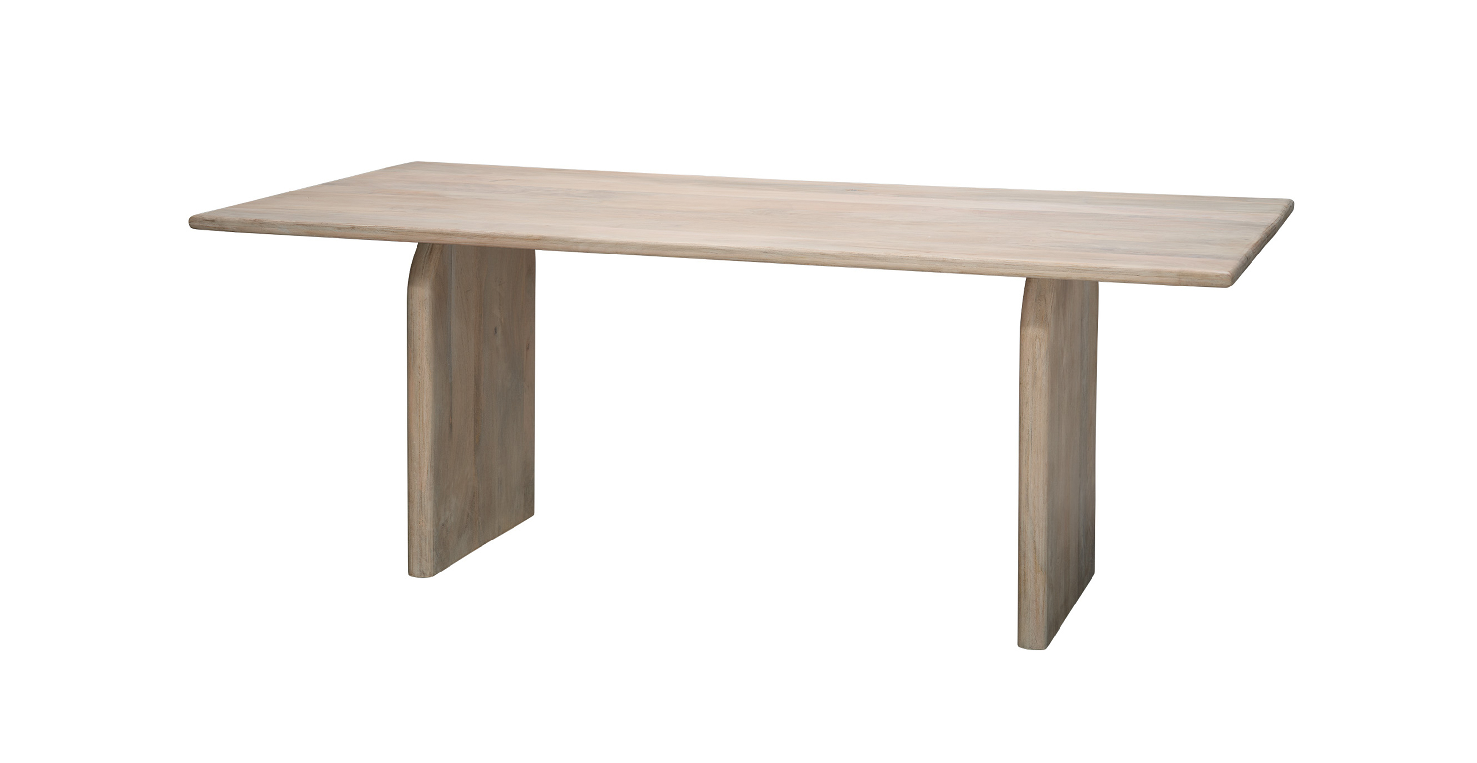 Kos Mango Wood Dining Table -  Mango Wood Light Bleach