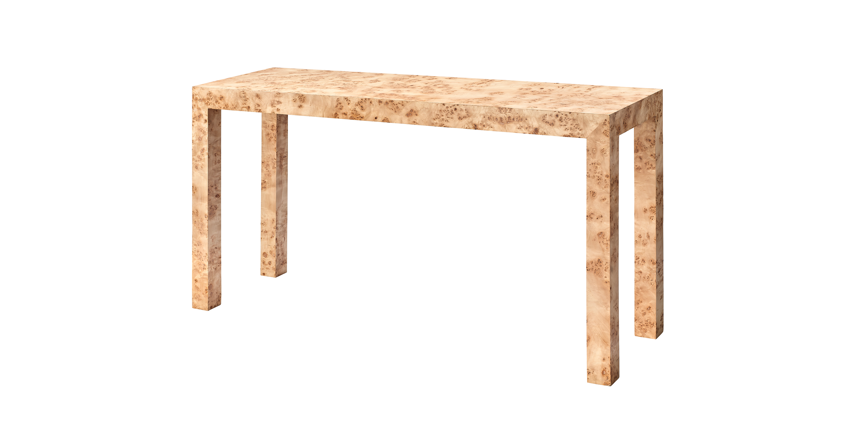 Aris Burl Wood Console, Natural -  Natural