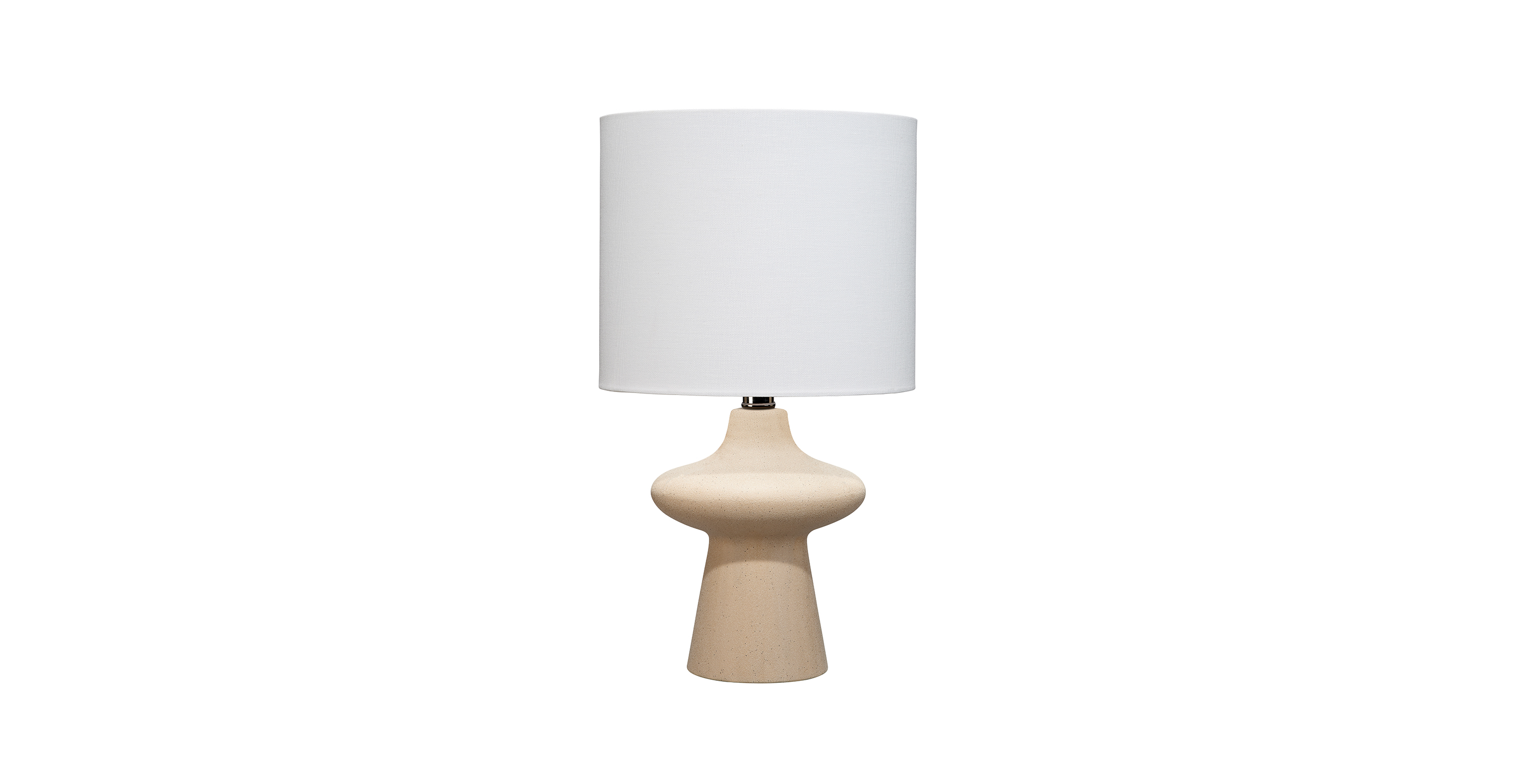 Aris Ceramic Table Lamp -  Beige