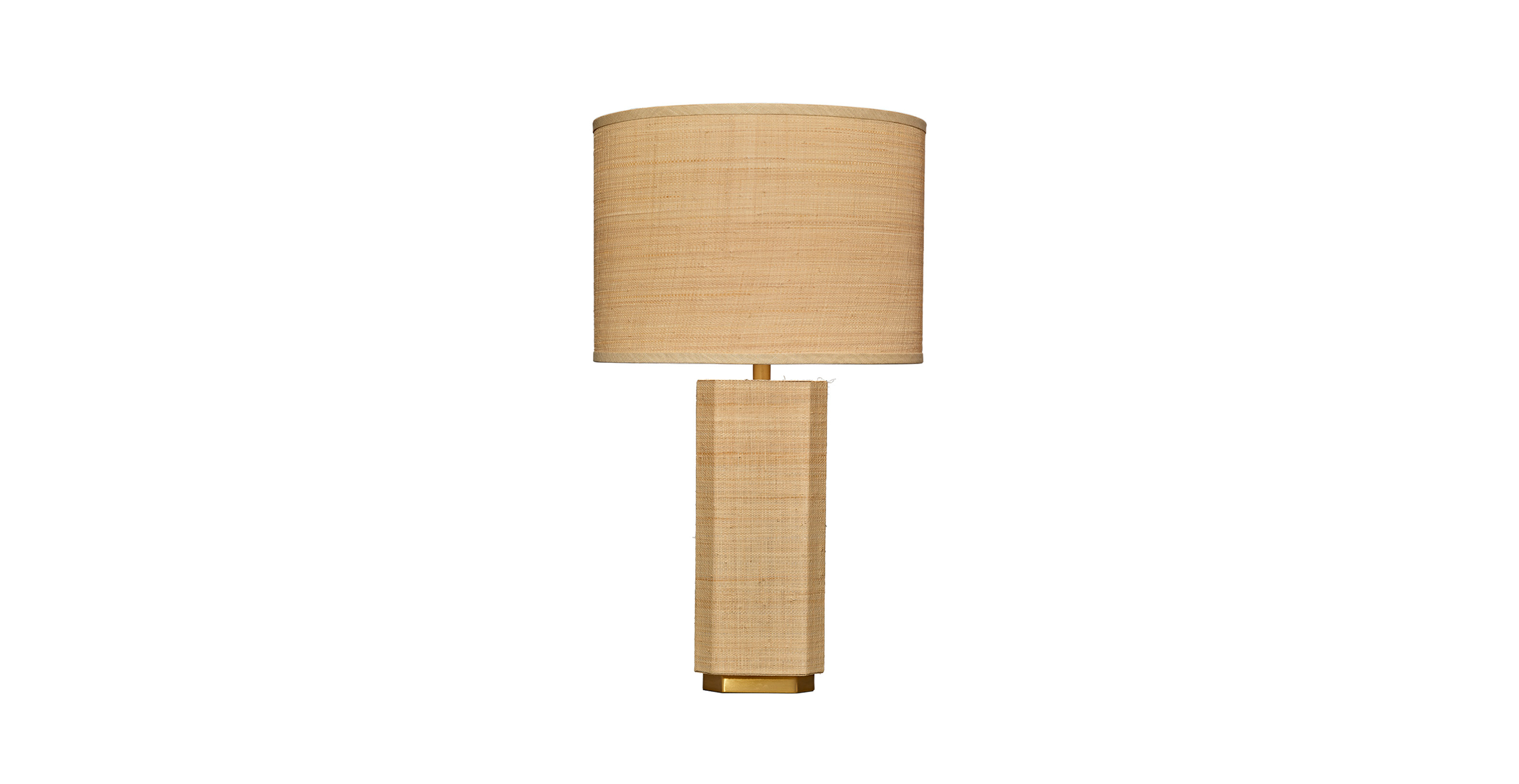 Astra Raffia Table Lamp with Raffia Shade -  Natural