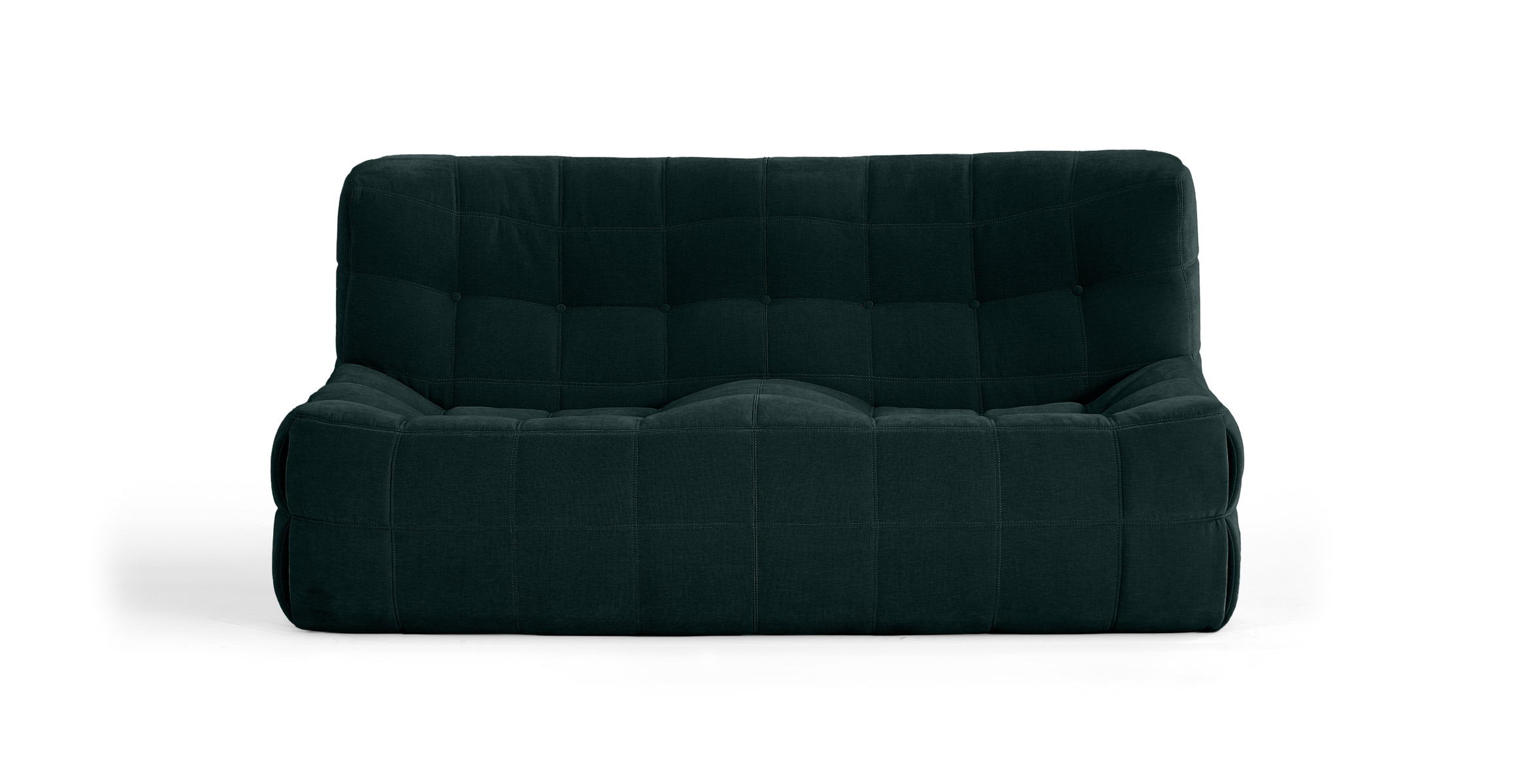 Michel Ducaroy Kashyma Medium Loveseat -  Chenille Green
