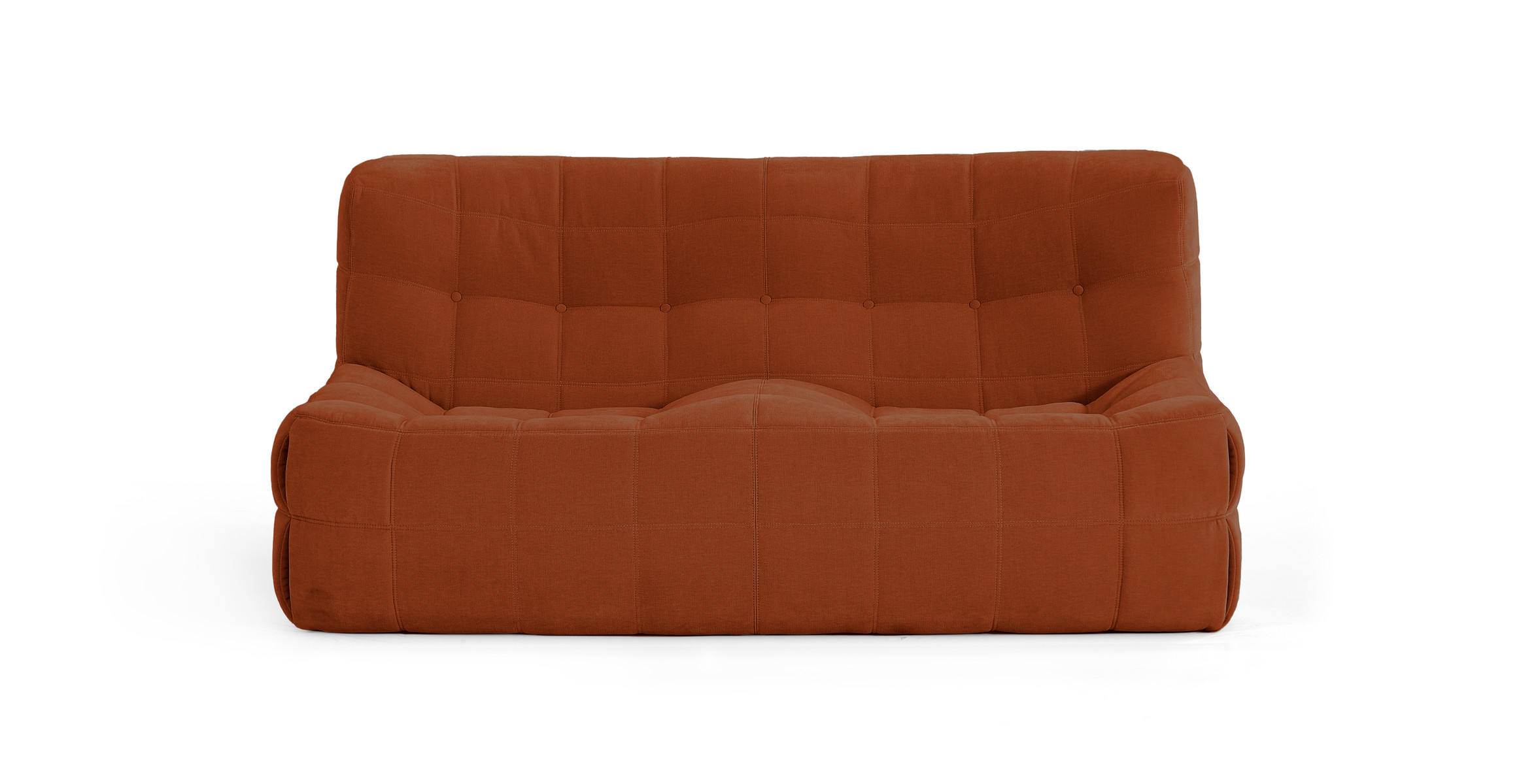 Michel Ducaroy Kashyma Medium Loveseat -  Chenille Orange