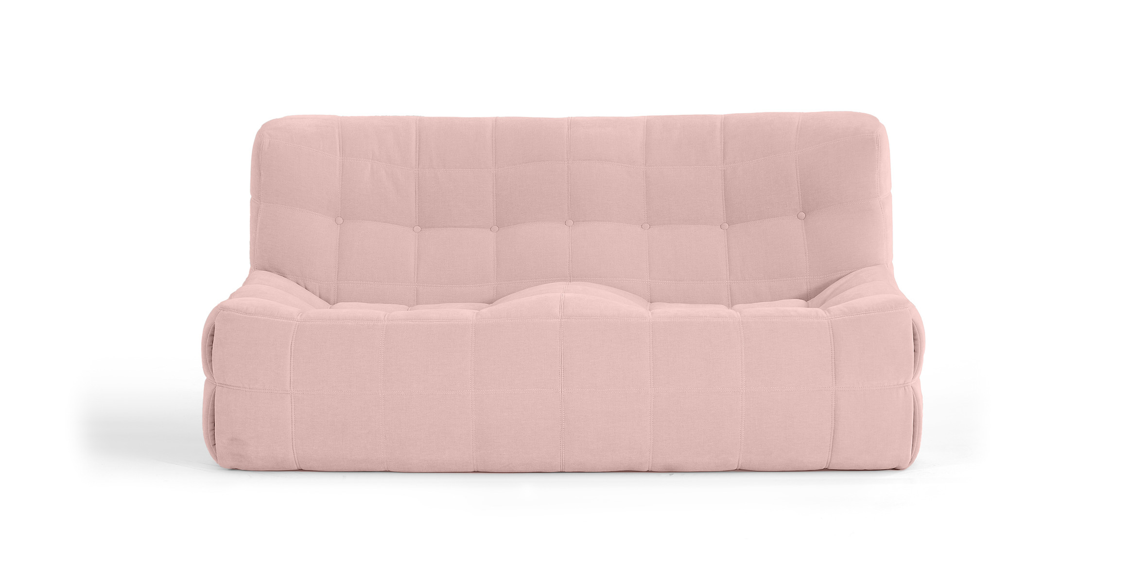 Michel Ducaroy Kashyma Medium Loveseat -  Chenille Pink