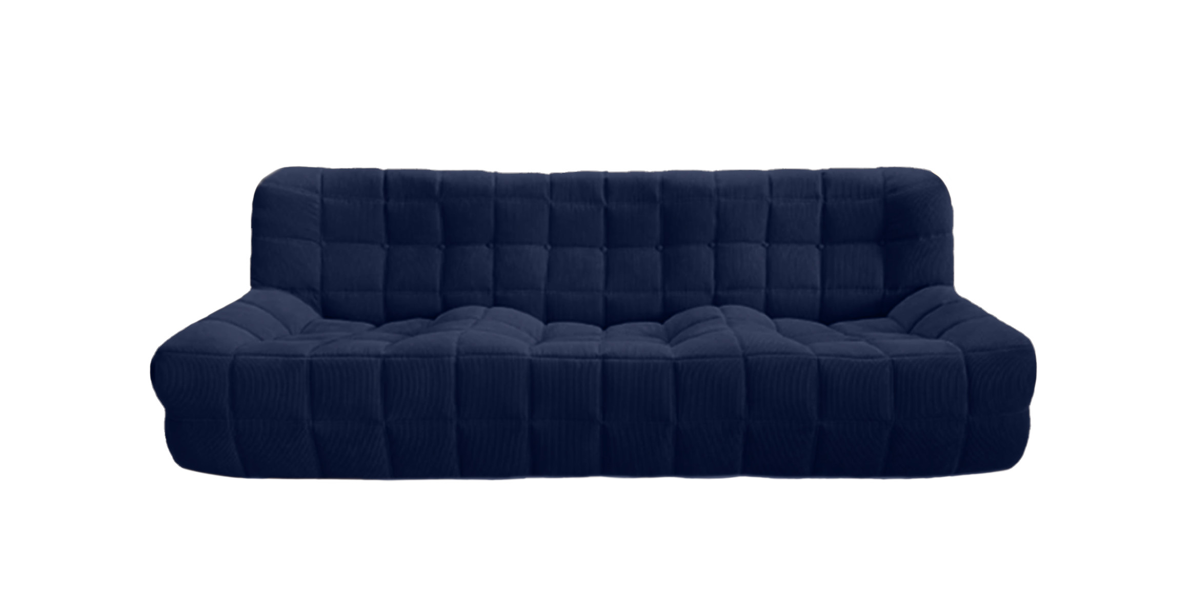 Michel Ducaroy Kashyma 3 Seater Sofa -  Corduroy Blue Corduroy