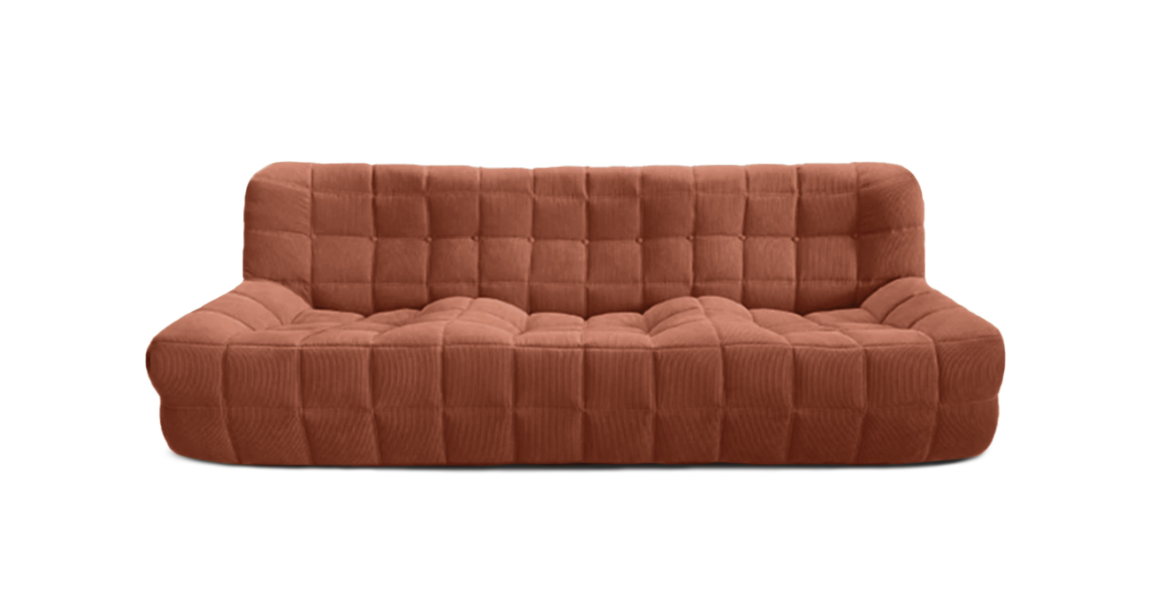 Michel Ducaroy Kashyma 3 Seater Sofa -  Corduroy Orange Corduroy